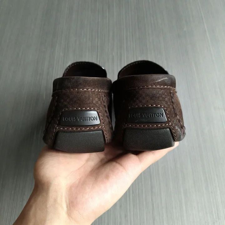 Louis Vuitton Brown Leather Casual Slip-On Shoes -2508