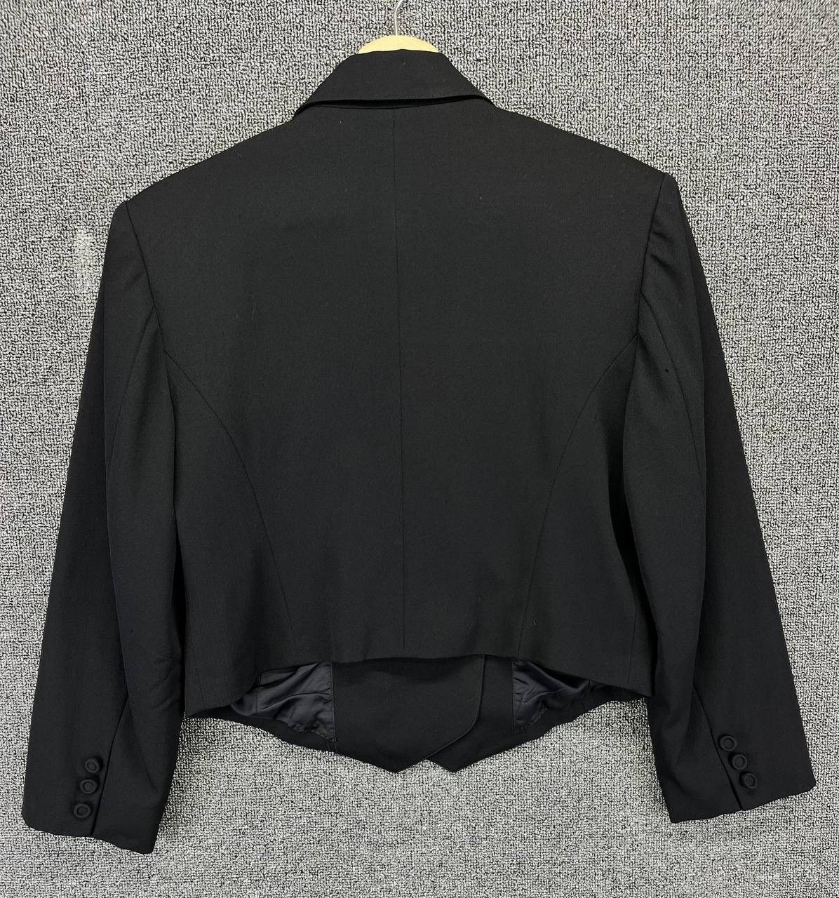 Issey Miyake Vintage 80s Issey Miyake Black Wool Coat Cardigan Jacket Size M / US 6-8 / IT 42-44 - 8 Thumbnail