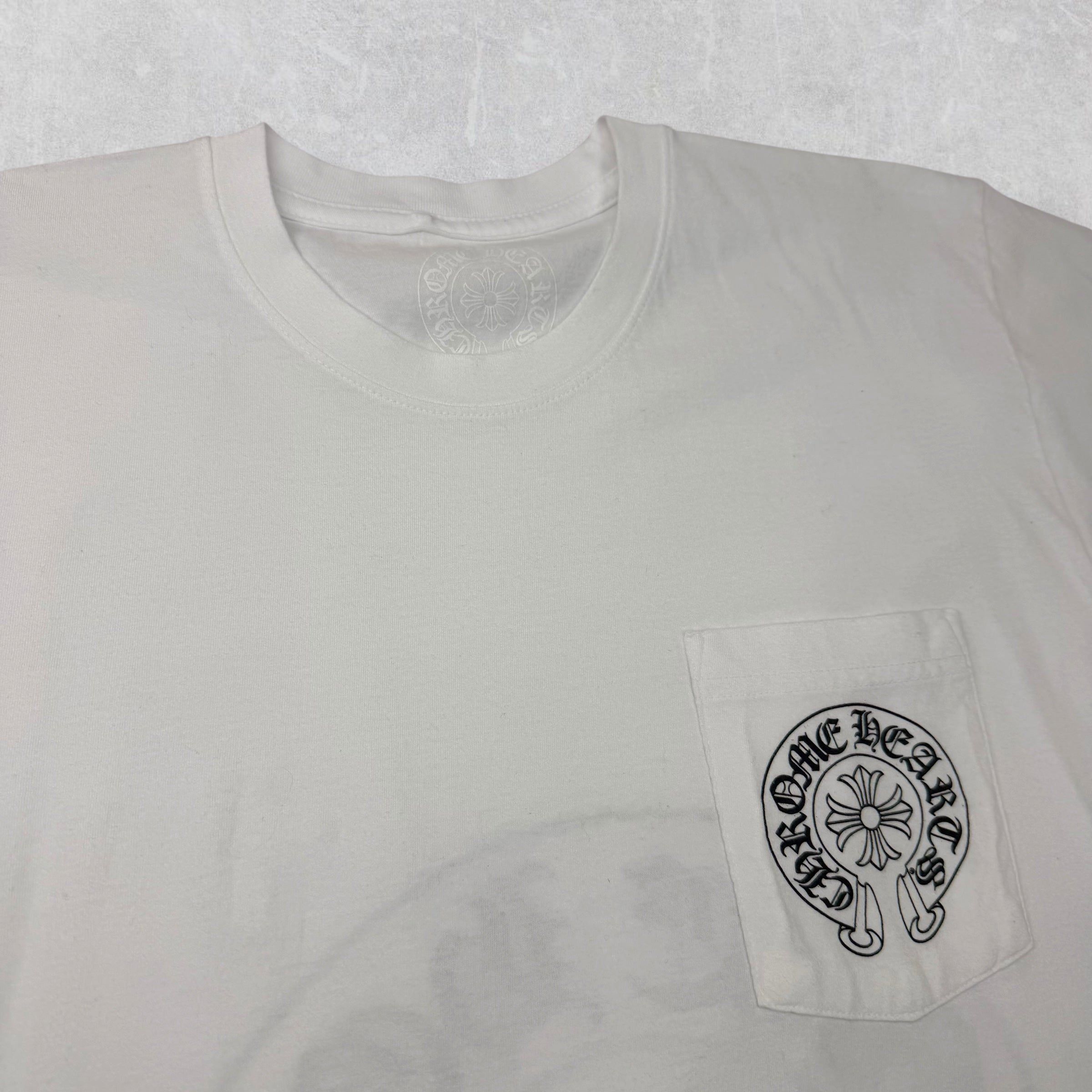 Chrome Hearts Chrome Hearts Las Vegas Exclusive Horseshoe Tee White L Size US L / EU 52-54 / 3 - 4 Thumbnail