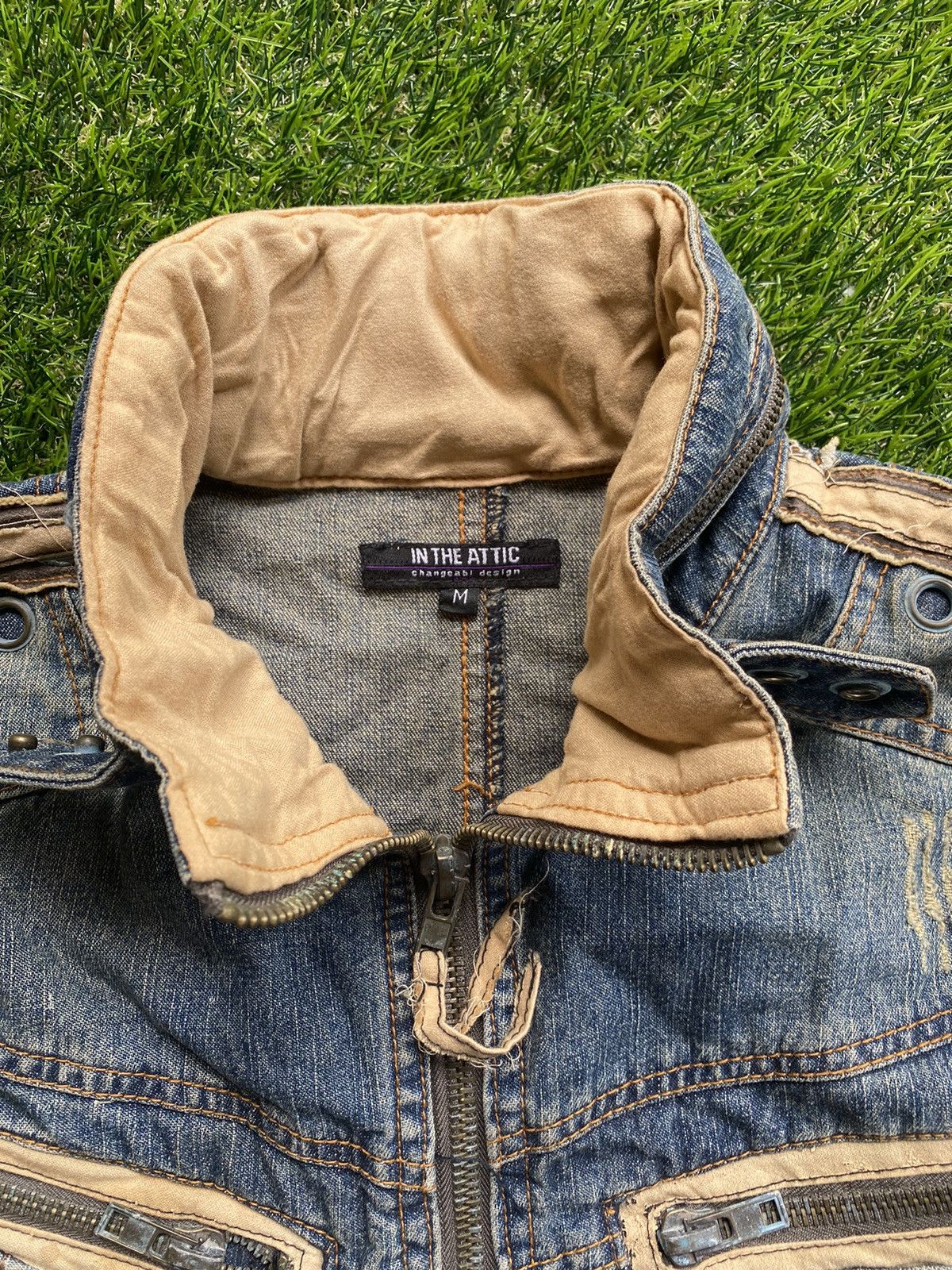 In The Attic 🔥 Distressed 🔥 Vintage In The Attic Jacket - Punk Design Size M / US 6-8 / IT 42-44 - 6 Thumbnail