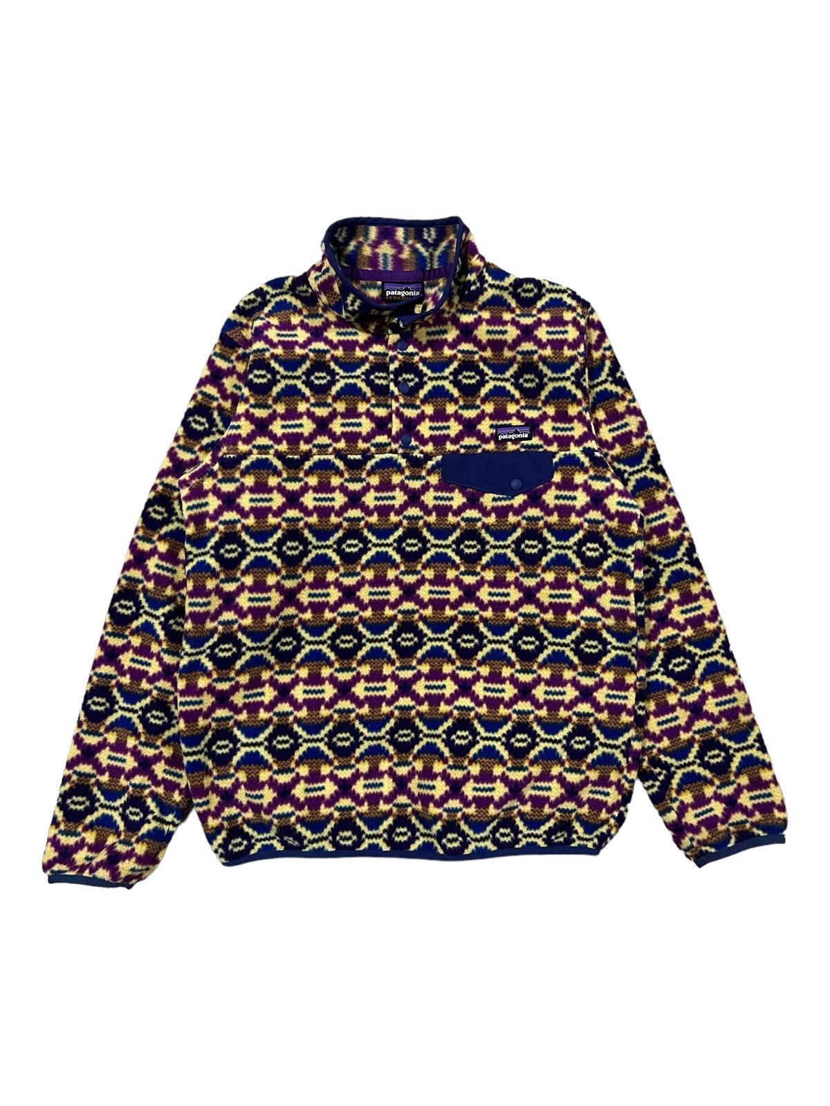 Patagonia OG Patagonia Synchilla Retro X Kaleidoscope Fleece Sweater Size US M / EU 48-50 / 2 - 2 Thumbnail