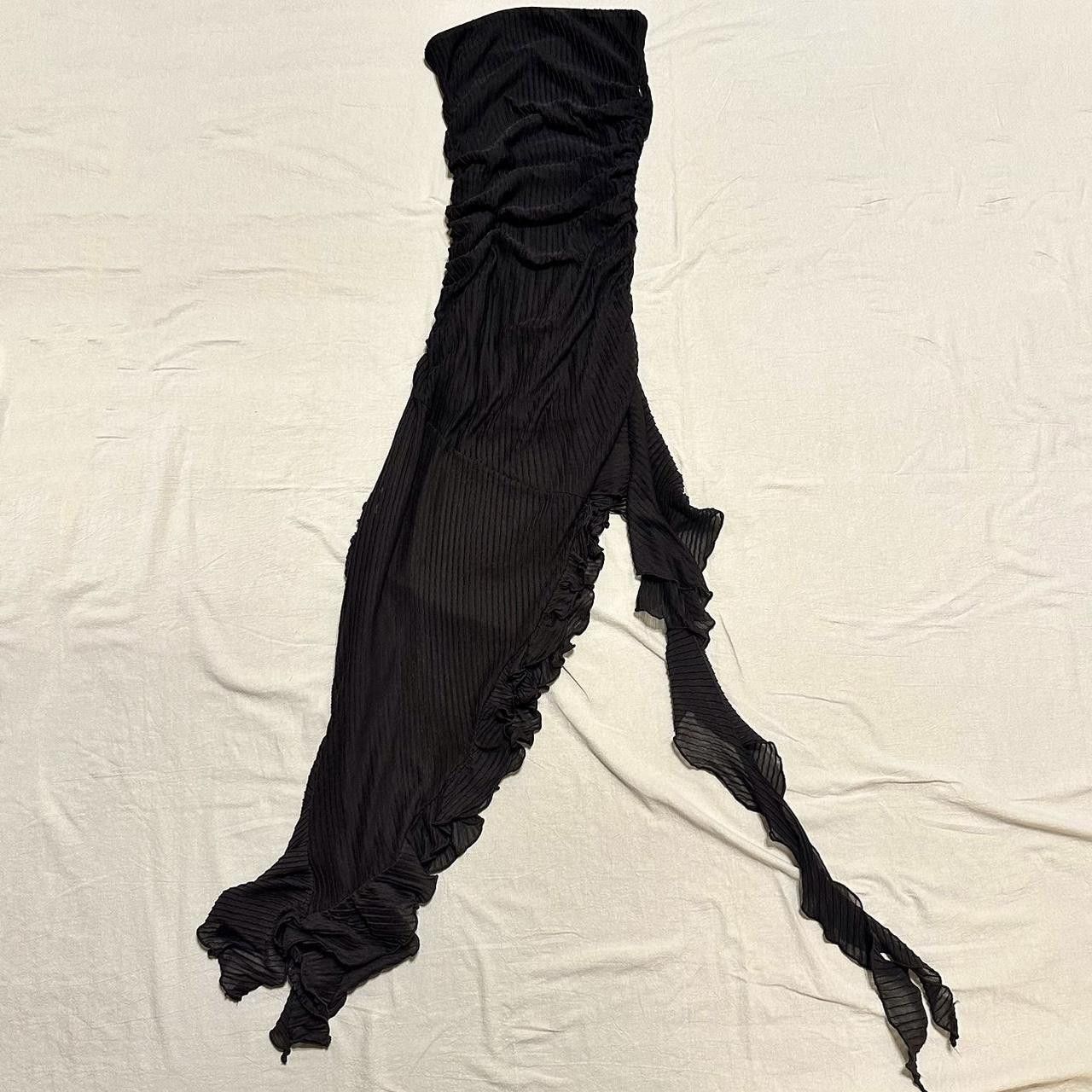 Zara ZARA ASYMMETRICAL BLACK DRESS Size S / US 4 / IT 40 - 3 Thumbnail
