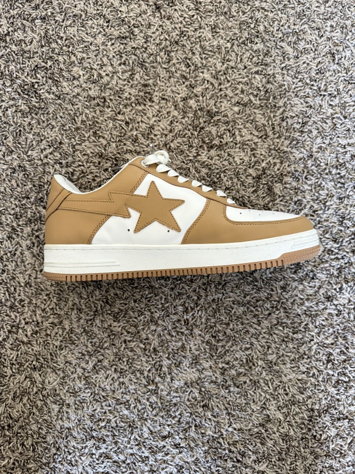 Bape A Bathing Ape Bape Sta White Beige Size US 12 / EU 45 - 4 Thumbnail