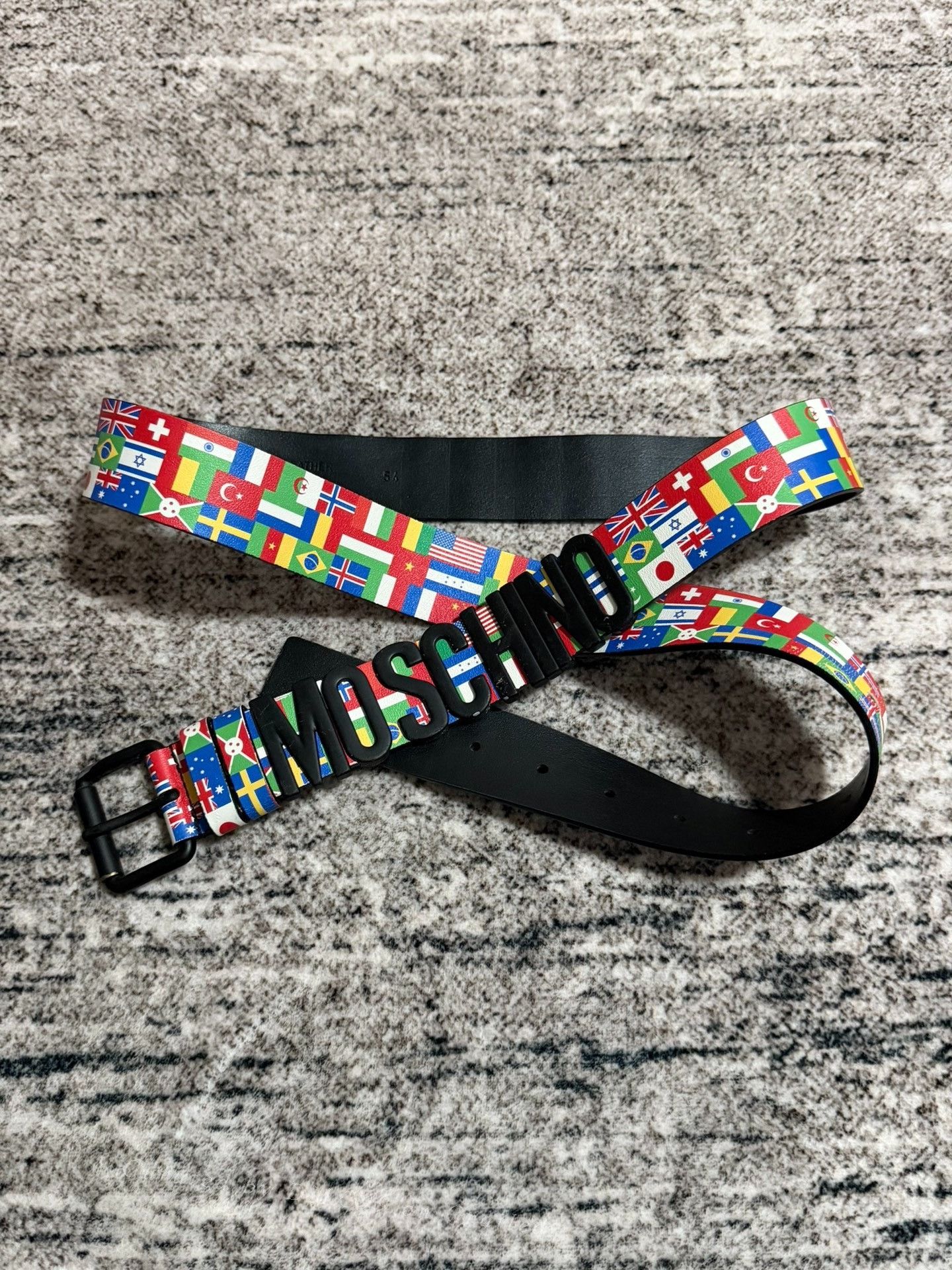 Moschino Moschino Flag Metal Letter Belt Size ONE SIZE - 1 Thumbnail