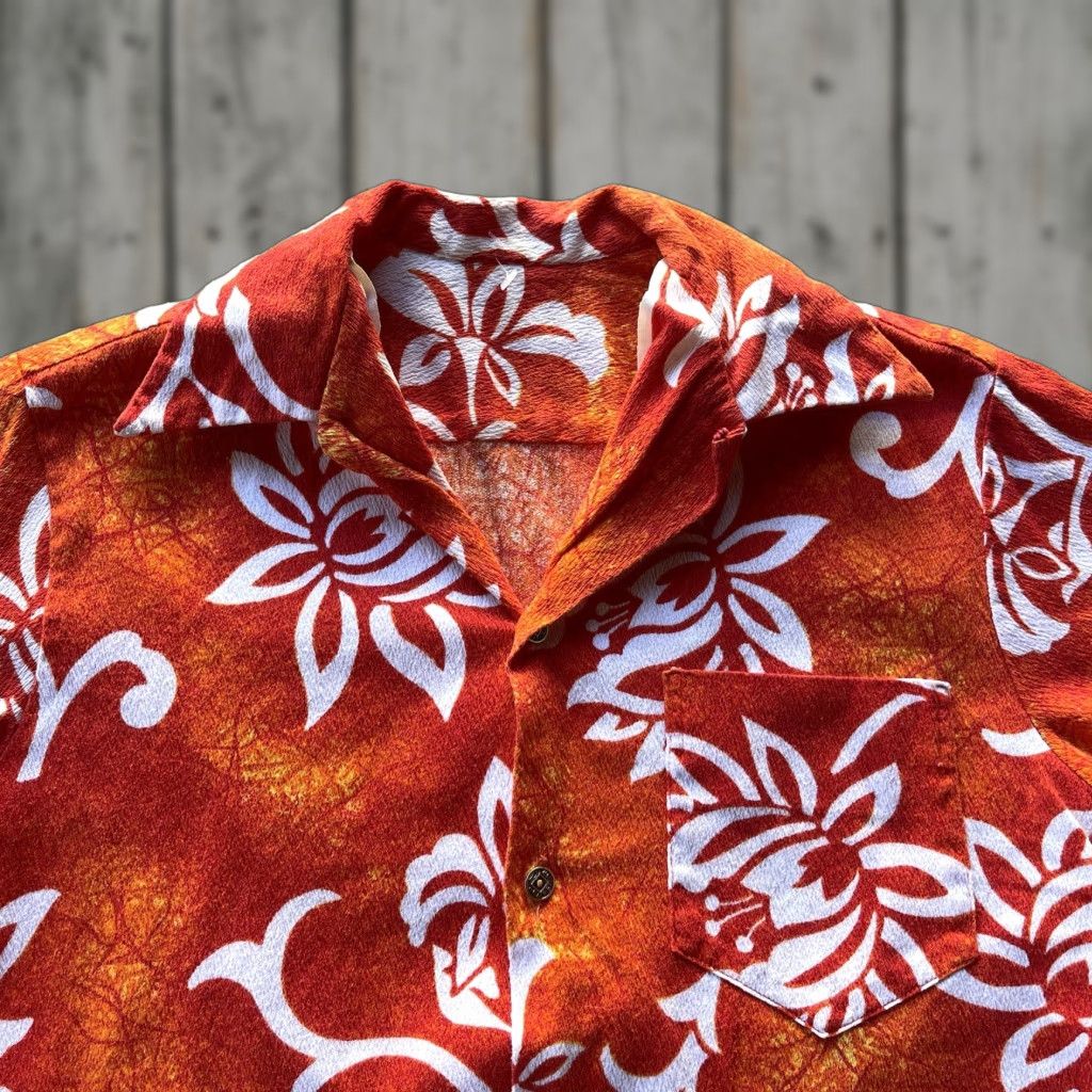 Vintage VINTAGE American Vintage Shirt Mens Small Orange Button-Up Floral Collared Short Sleeve Classic Outdoor Preppy Mens Size US S / EU 44-46 / 1 - 1 Thumbnail