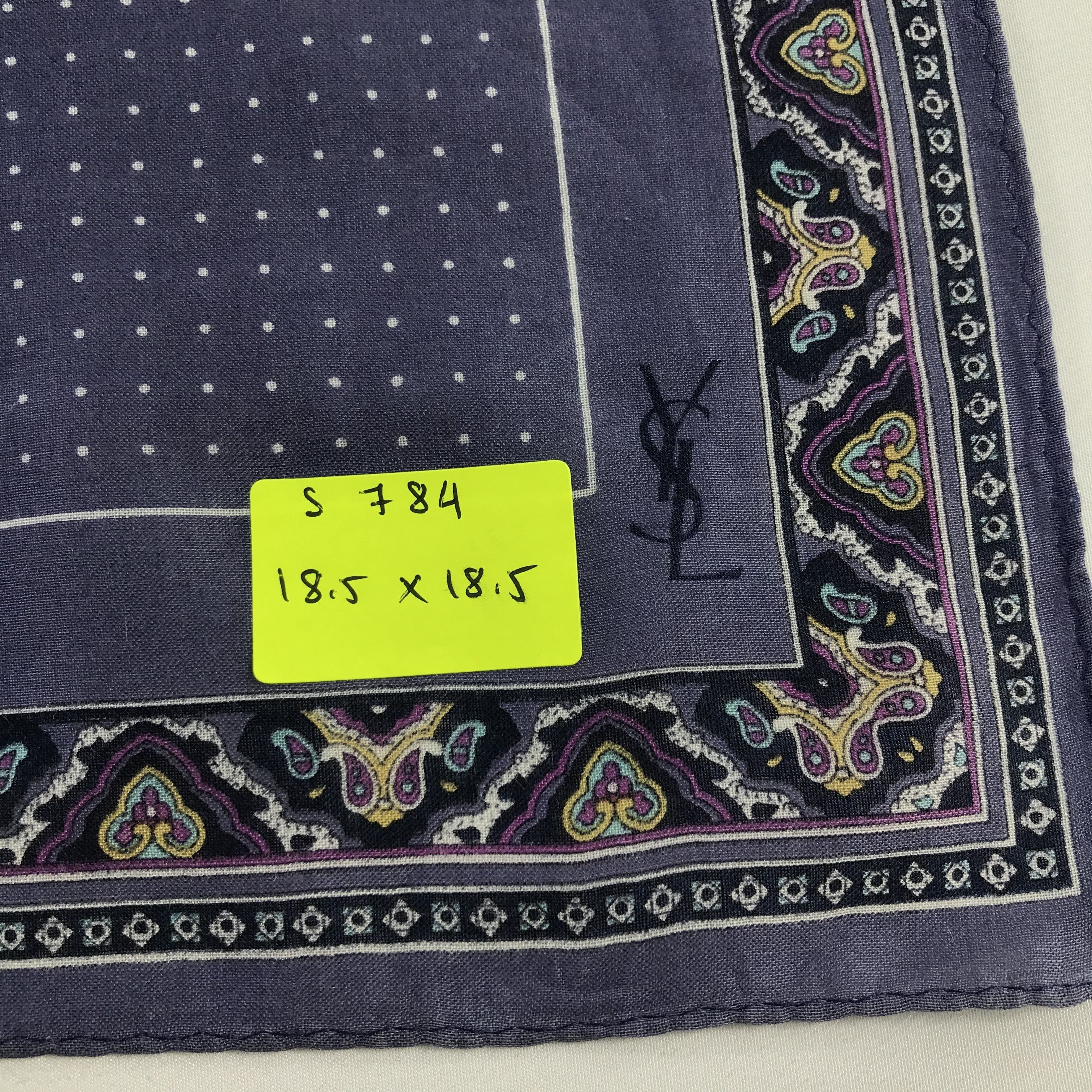 Vintage × Yves Saint Laurent Yves Saint Laurent Bandana / Handkerchief /Neckerchief -S784 Size ONE SIZE - 5 Thumbnail