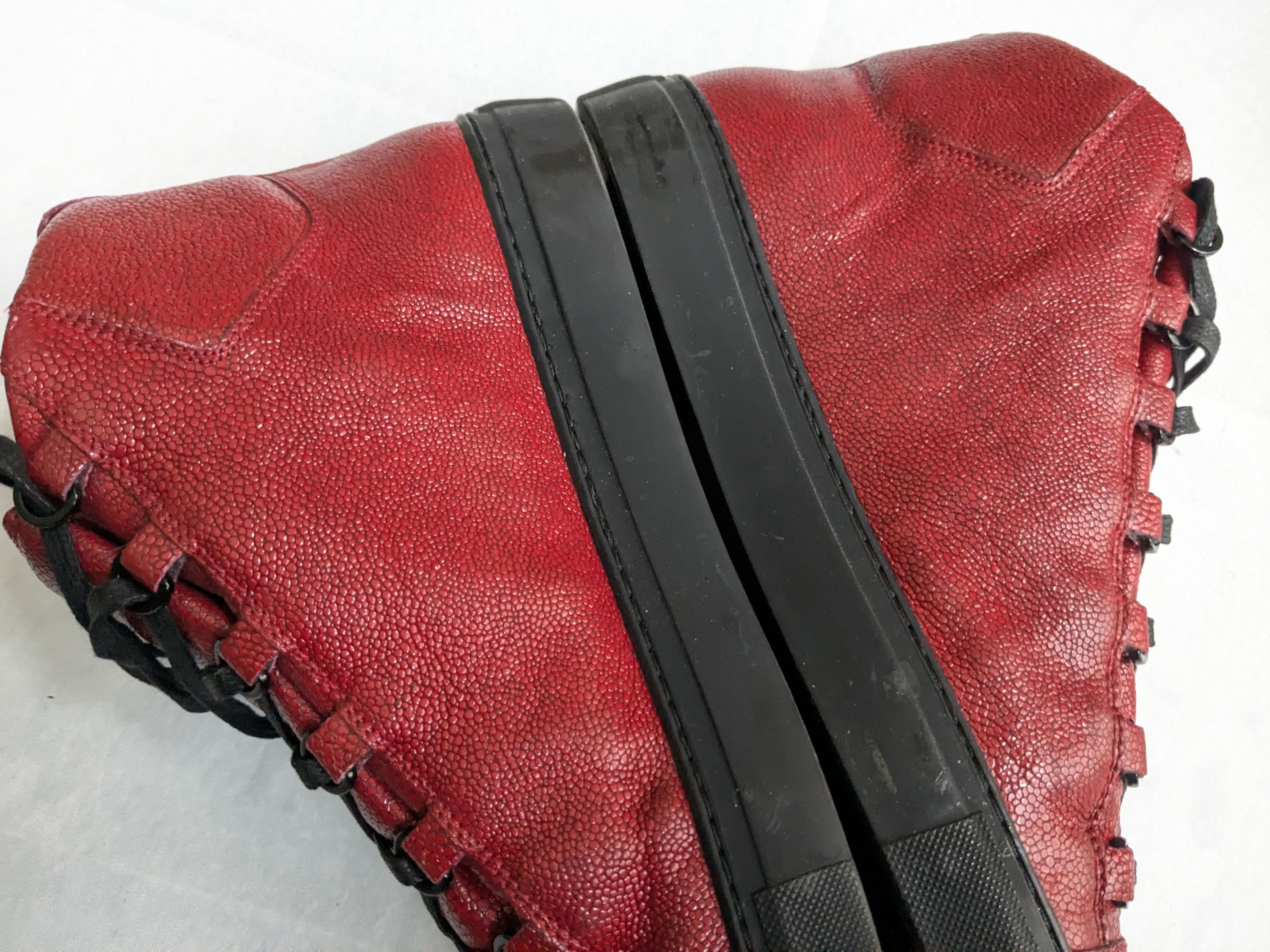 Balenciaga Balenciaga Arena Red 12 High Top Leather Black Size US 12 / EU 45 - 13 Thumbnail
