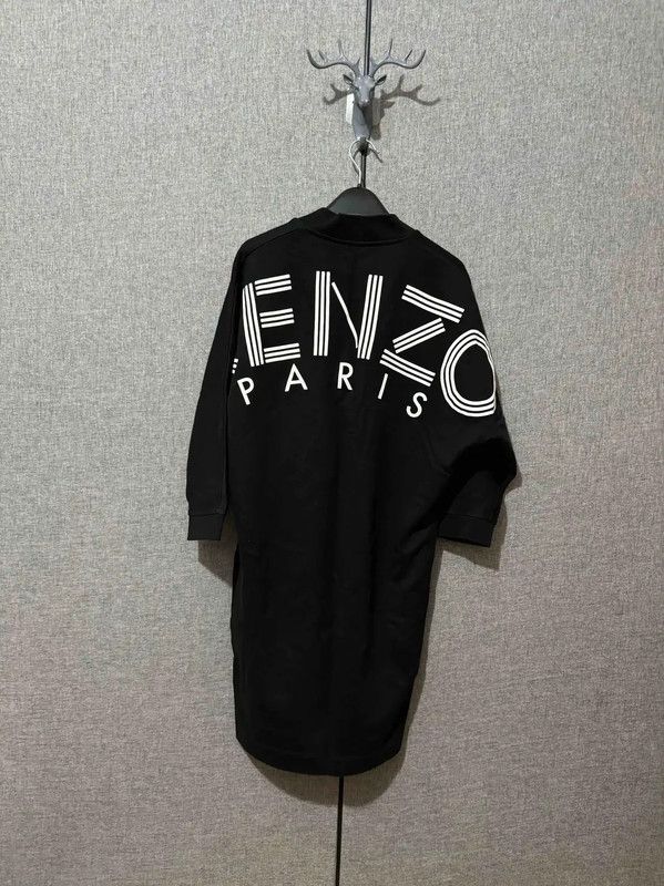 Kenzo Kenzo Black Logo Pullover Sweatshirt for Women 0089 Size XS / US 0-2 / IT 36-38 - 1 Thumbnail