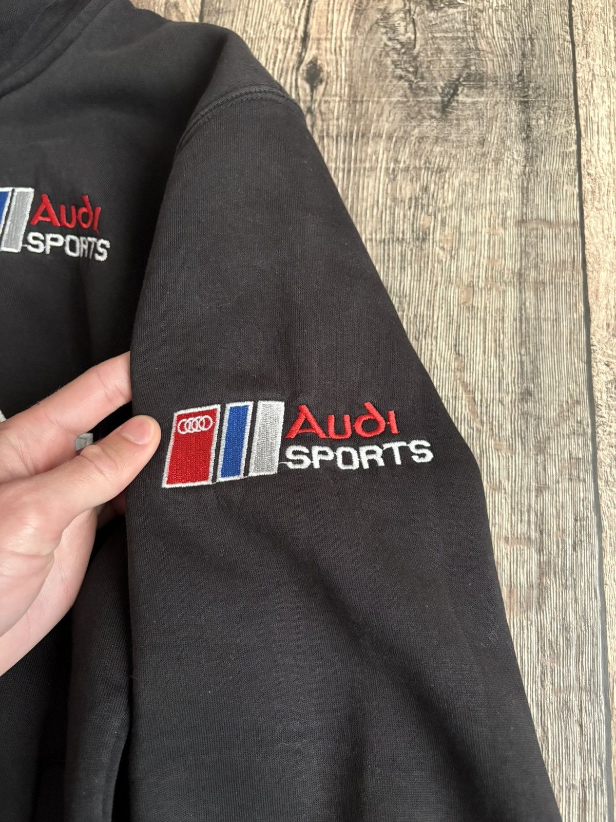 Audi × Vintage Vintage Distressed Audi Racing Zip Up Sweatshirt Zipper Size US S / EU 44-46 / 1 - 8 Thumbnail