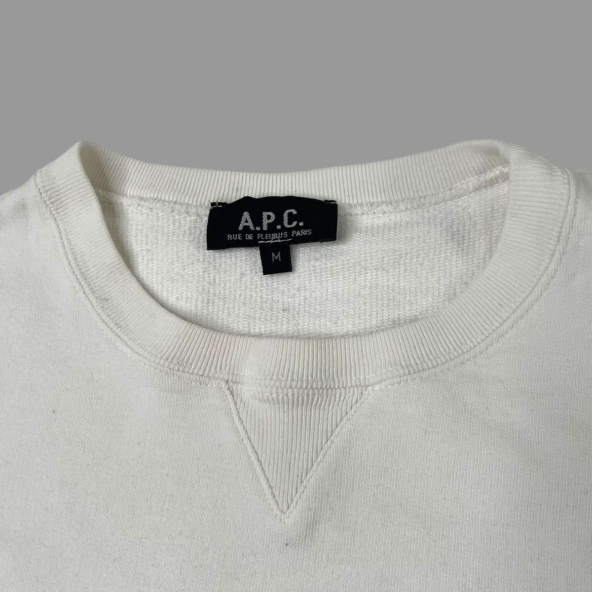 A.P.C. × Vintage Vintage 90s a.p.c. v cut sweatshirt Size US M / EU 48-50 / 2 - 3 Thumbnail