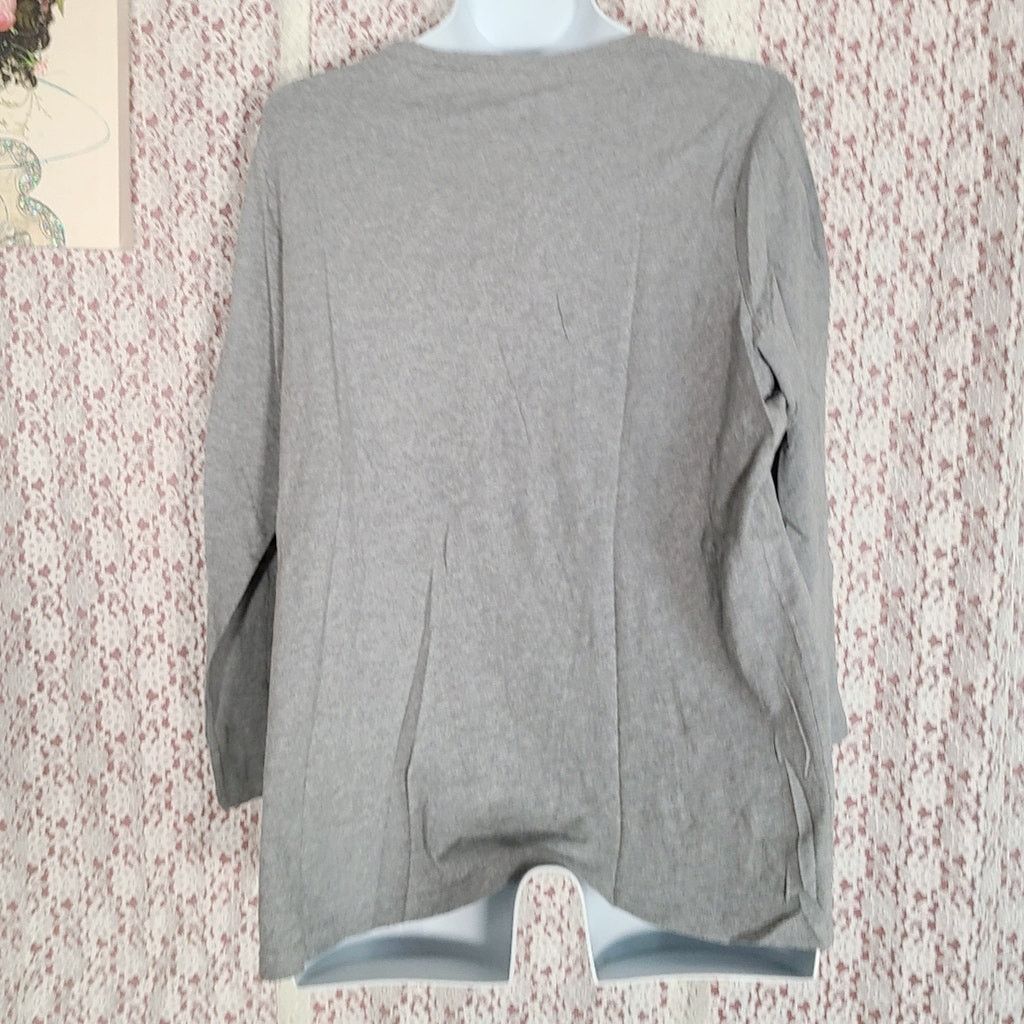 Faded Glory Faded Glory gray long sleeve shirt size 2x Size XXL / US 16-18 / IT 52-54 - 3 Thumbnail