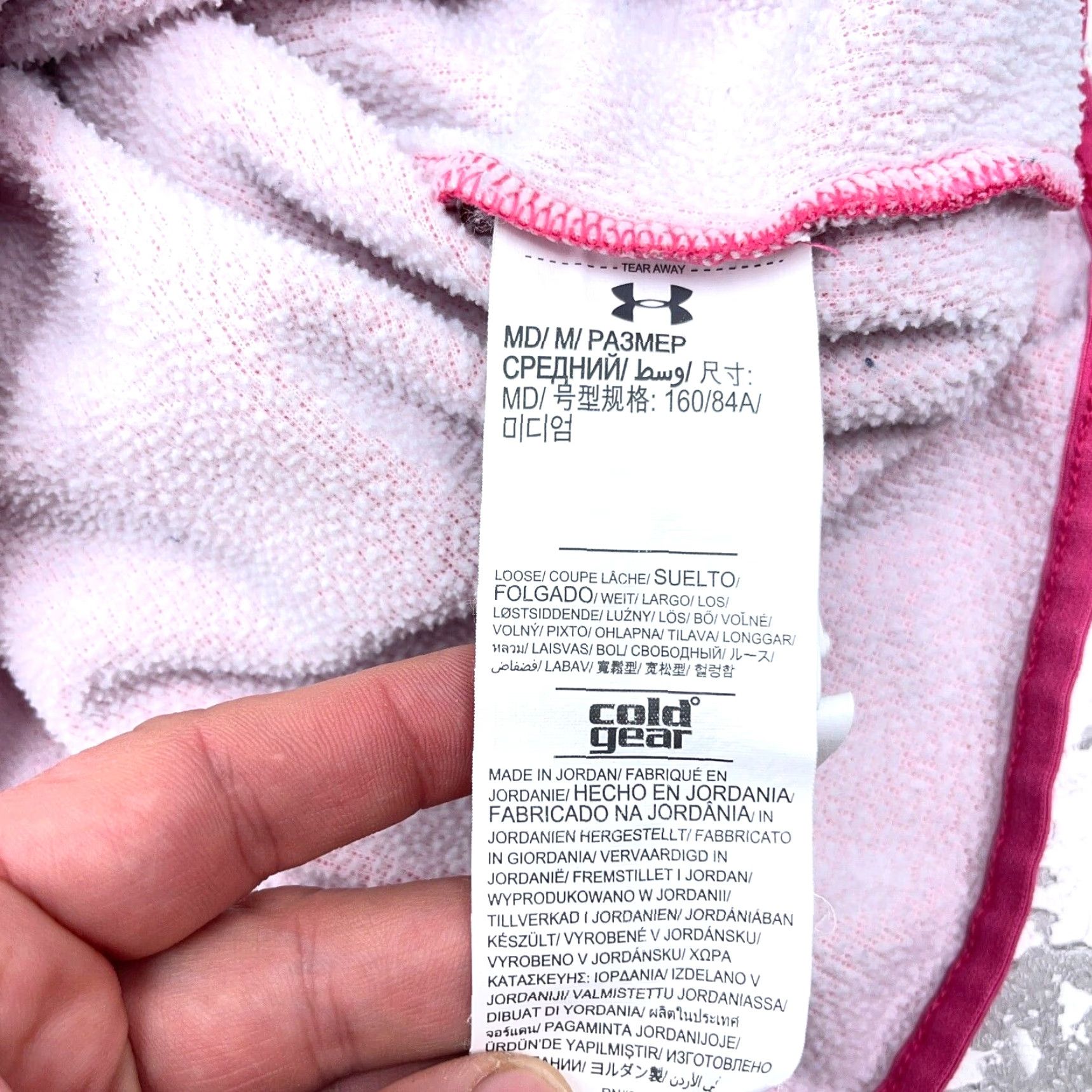 Under Armour Under Armour Hoodie Women M Pink Sweatshirt Heather Storm Cold Gear Pullover Regular Size M / US 6-8 / IT 42-44 - 3 Thumbnail