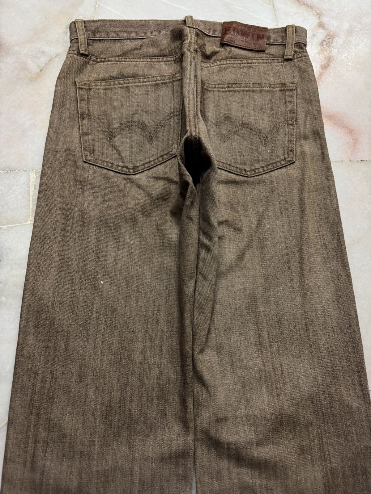 Edwin VINTAGE EDWIN NO.503 MUD WASHED DISTRESSED DENIM 90's STYLE Size US 29 - 12 Thumbnail