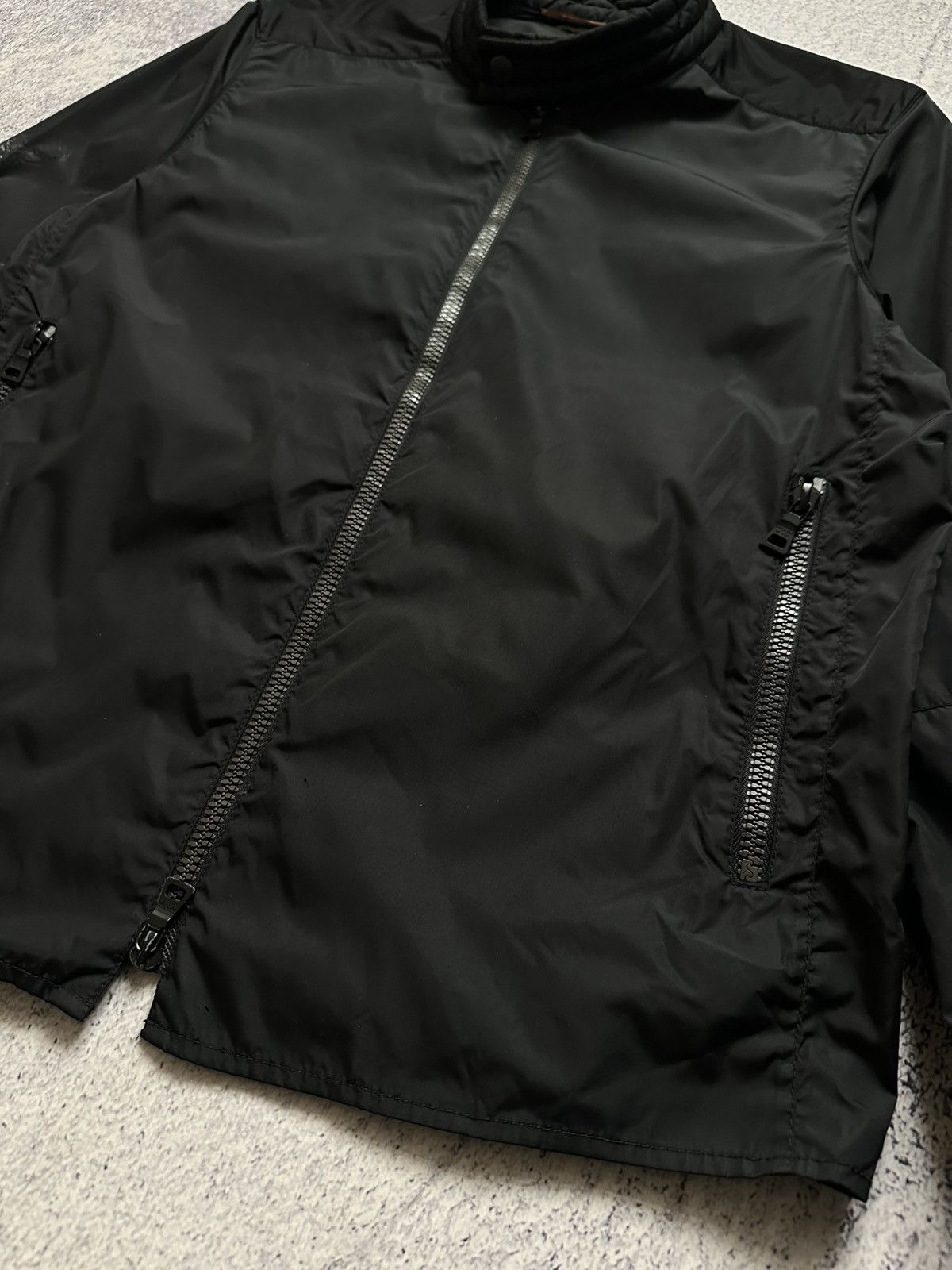 Prada Vintage Prada S/S99 Nylon Biker Short Jacket Size US M / EU 48-50 / 2 - 7 Thumbnail