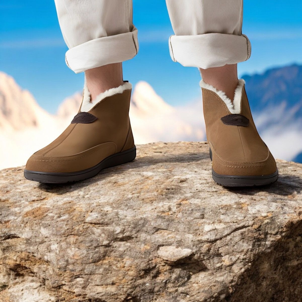 Other Dearfoams Men’s Chestnut Brown Notch Slip-on Booties US 11 Size US 11 / EU 44 - 2 Thumbnail