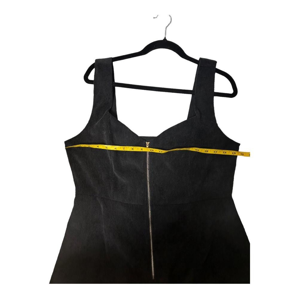 Designer Missguided Zip Through Cord Dress Black Size 12 Size XL / US 12-14 / IT 48-50 - 5 Thumbnail