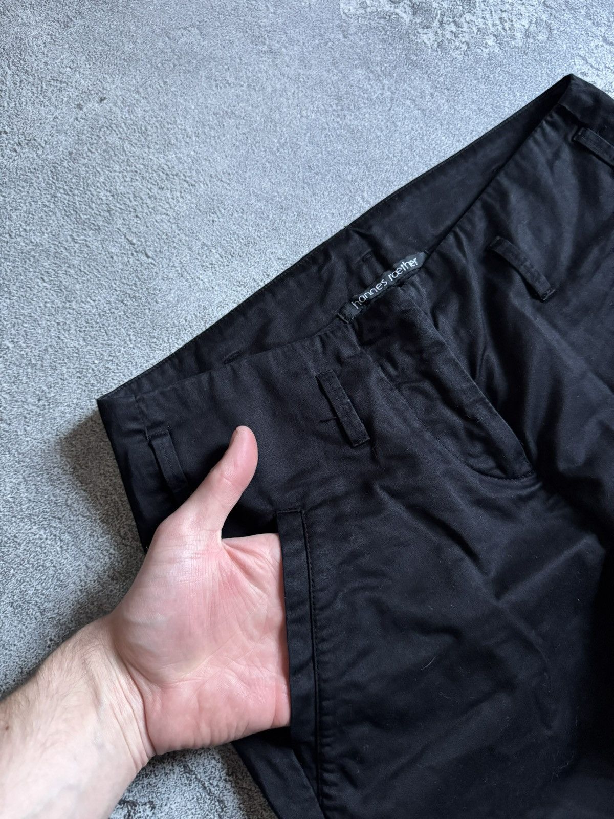 hannes roether Hannes Roether XS pants trousers casual chinos avantgarde Size 24" / US 00 / IT 34 - 7 Thumbnail