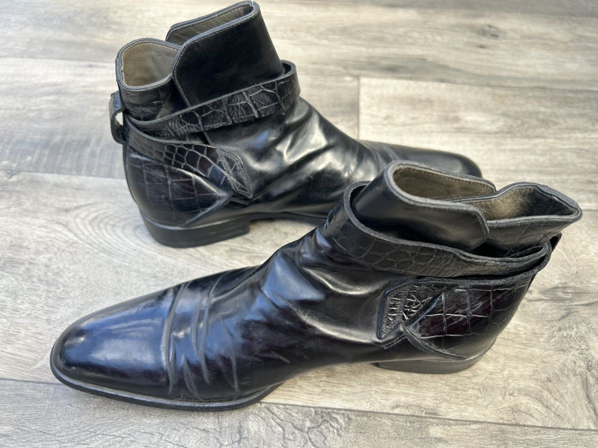 Versace Versace black leather ankle boots. Size US 8.5 / EU 41-42 - 3 Thumbnail