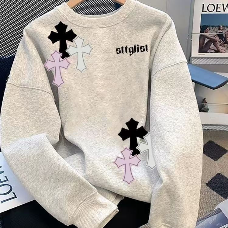 Vintage Heather Grey Oversized Sweatshirt Size US M / EU 48-50 / 2 - 1 Thumbnail