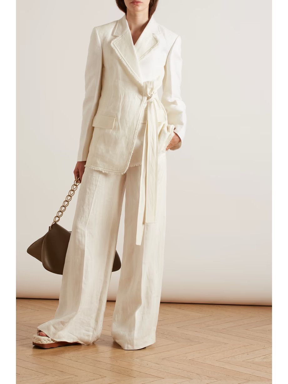 Chloe o1y0825 Casual Pant in White Size 30" / US 8 / IT 44 - 4 Thumbnail