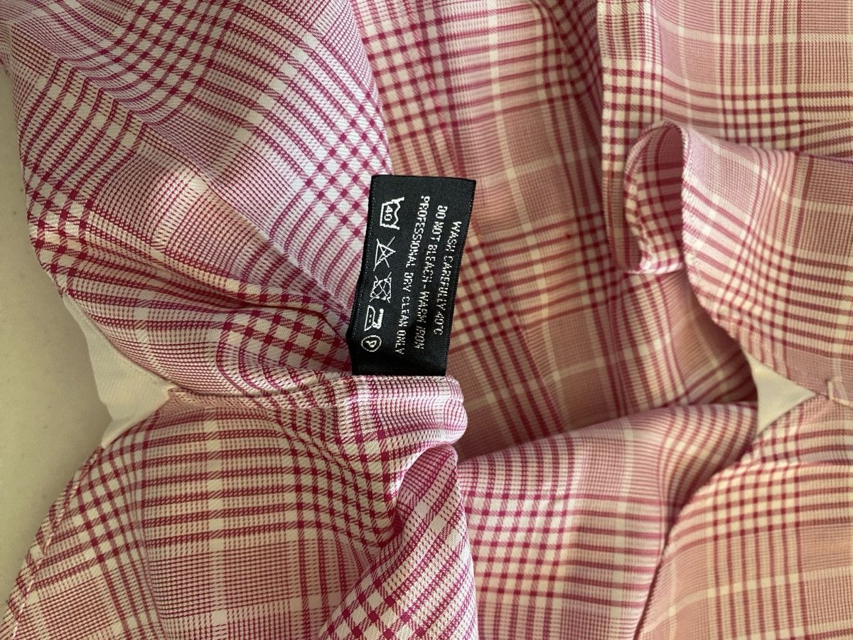 Tom Ford Tom Ford peppermint pink glen check shirt 17 43e NEW Size US L / EU 52-54 / 3 - 7 Thumbnail