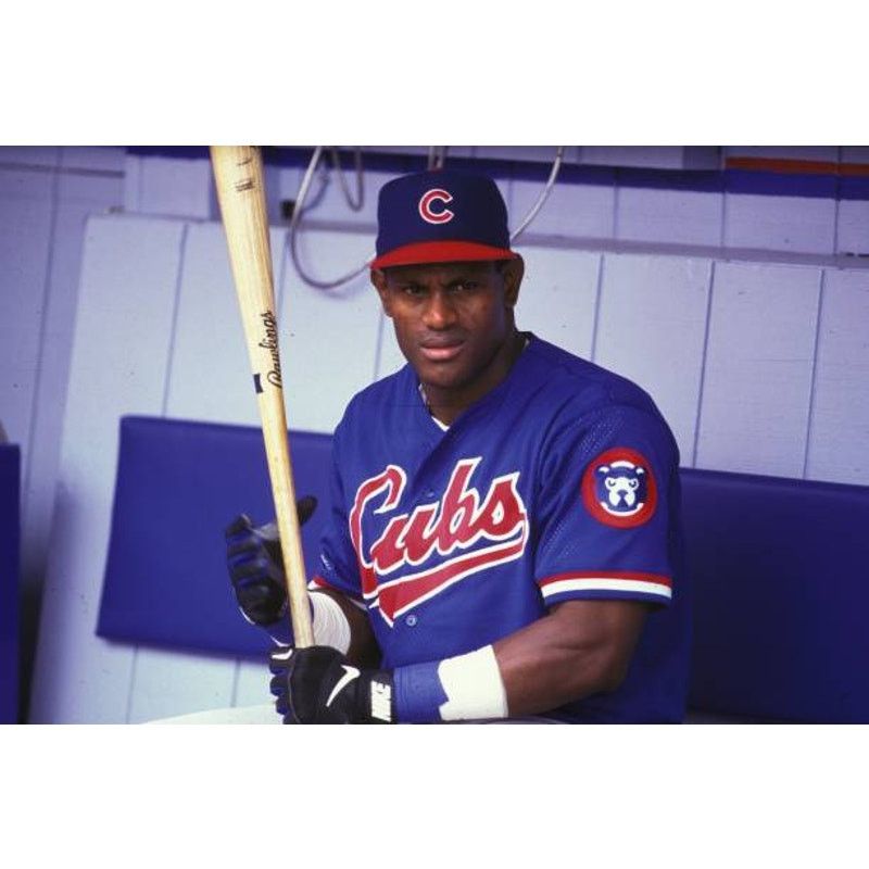 Chicago Cubs 90s STARTER jersey PINSTRIPE baseball vintage