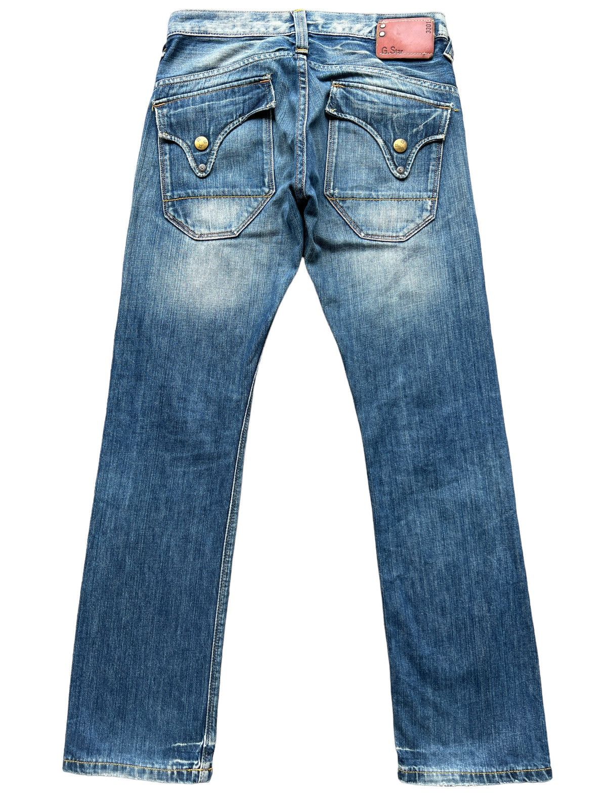 G-Star Vintage G-Star Raw Distressed Ripped Denim Jeans 31x32 Size US 31 - 3 Thumbnail