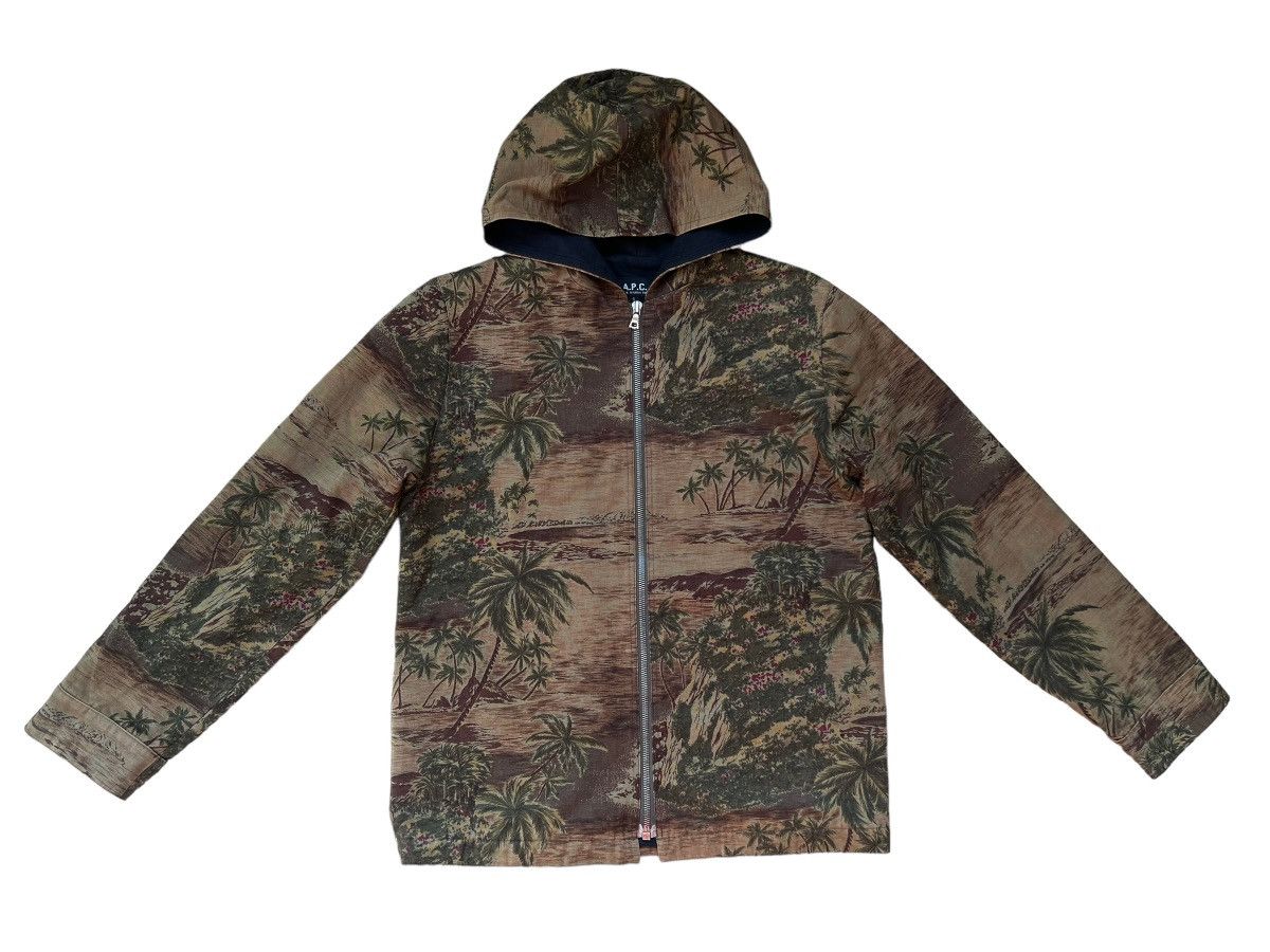 A.P.C. Archive 1999 A.P.C. France Waxed Canvas Tropical Hood Jacket Size US S / EU 44-46 / 1 - 1 Thumbnail