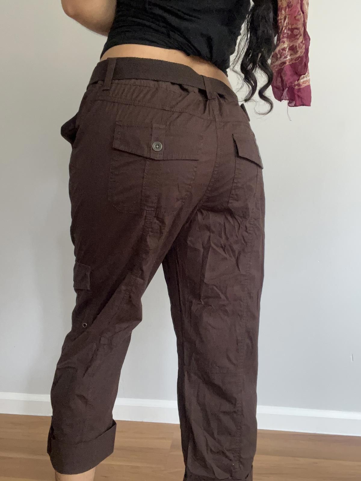 Apt. 9 Women’s brown cargo pants Size 32" / US 10 / IT 46 - 4 Thumbnail
