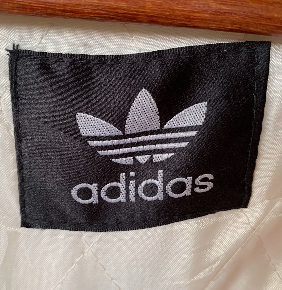 Adidas VINTAGE ADIDAS QUILTED ZIPPER JACKET EMBROIDERED BIG LOGO Size US XL / EU 56 / 4 - 11 Thumbnail