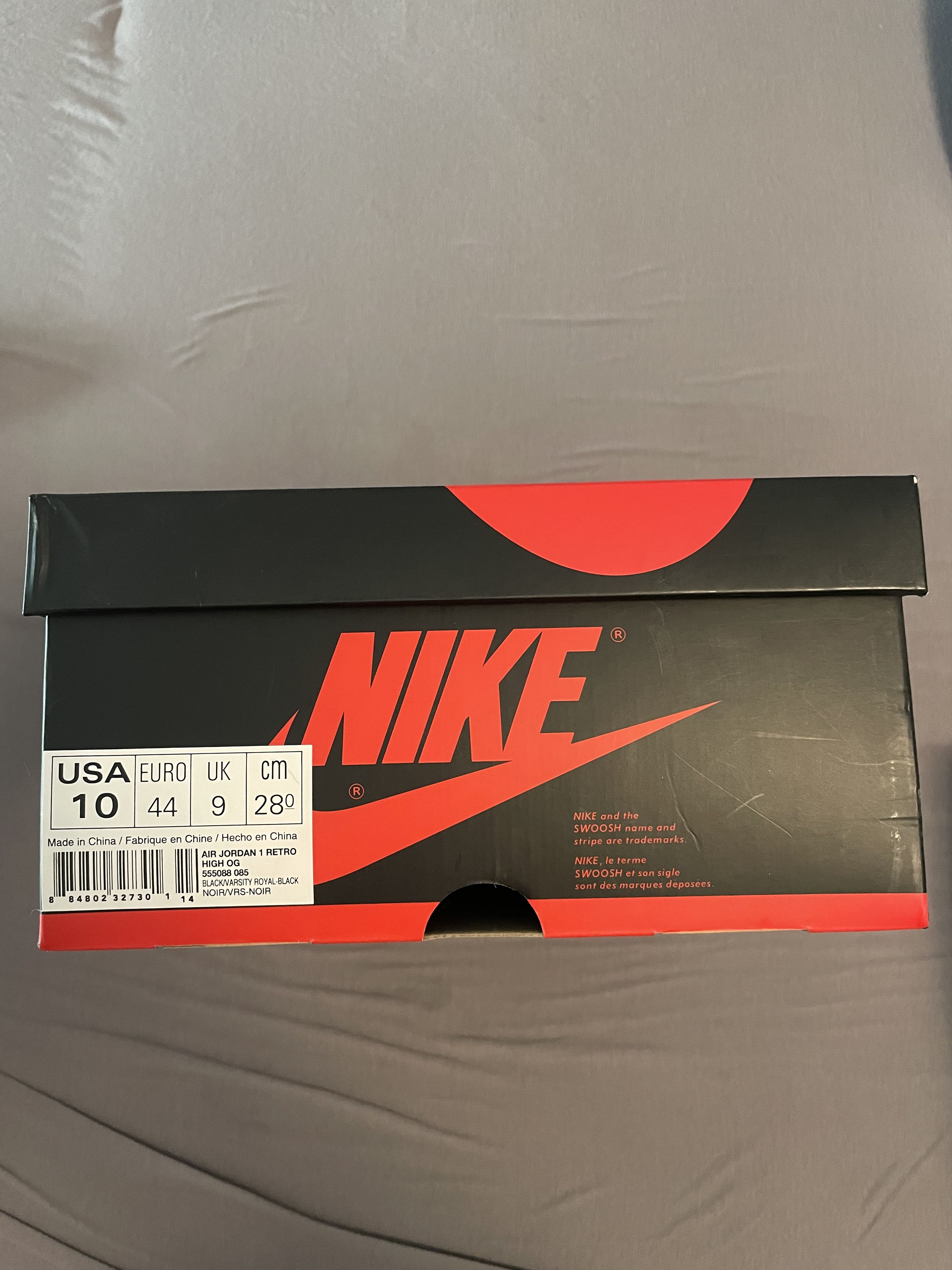 Jordan Brand Air Jordan 1 Retro High OG Royal 2013 Size US 10 / EU 43 - 8 Thumbnail
