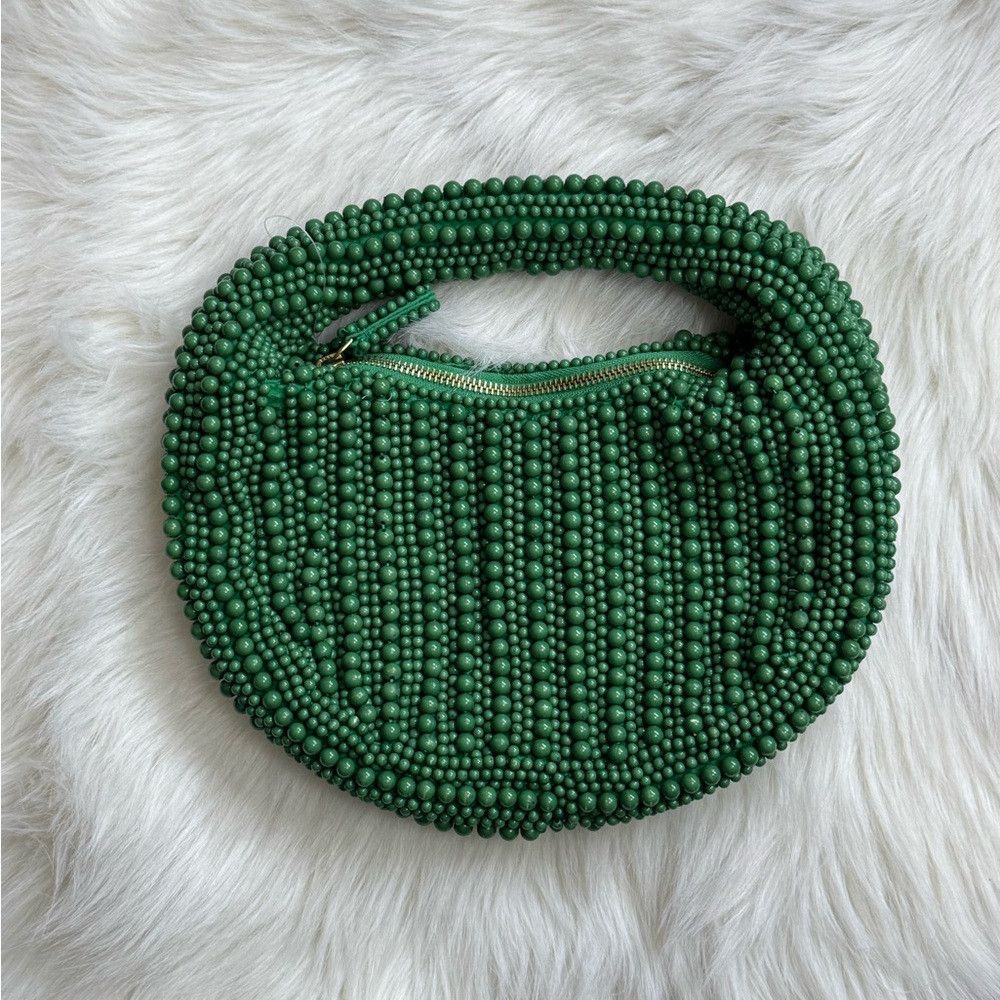 Anthropologie Anthropologie Maeve Green The Tate Beaded Handbag All Size ONE SIZE - 2 Thumbnail