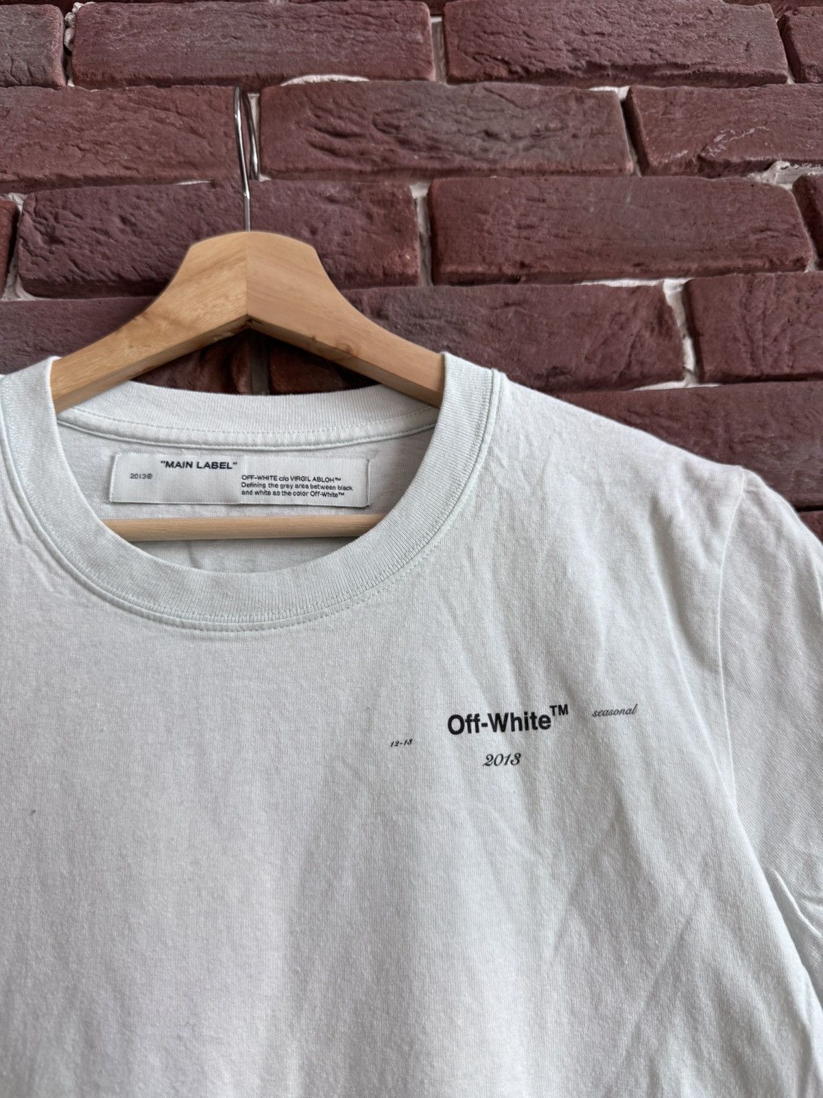 Off-White 2013 Seasonal Off White Tee Rare Streetwear Virgil Abloh Size US S / EU 44-46 / 1 - 4 Thumbnail