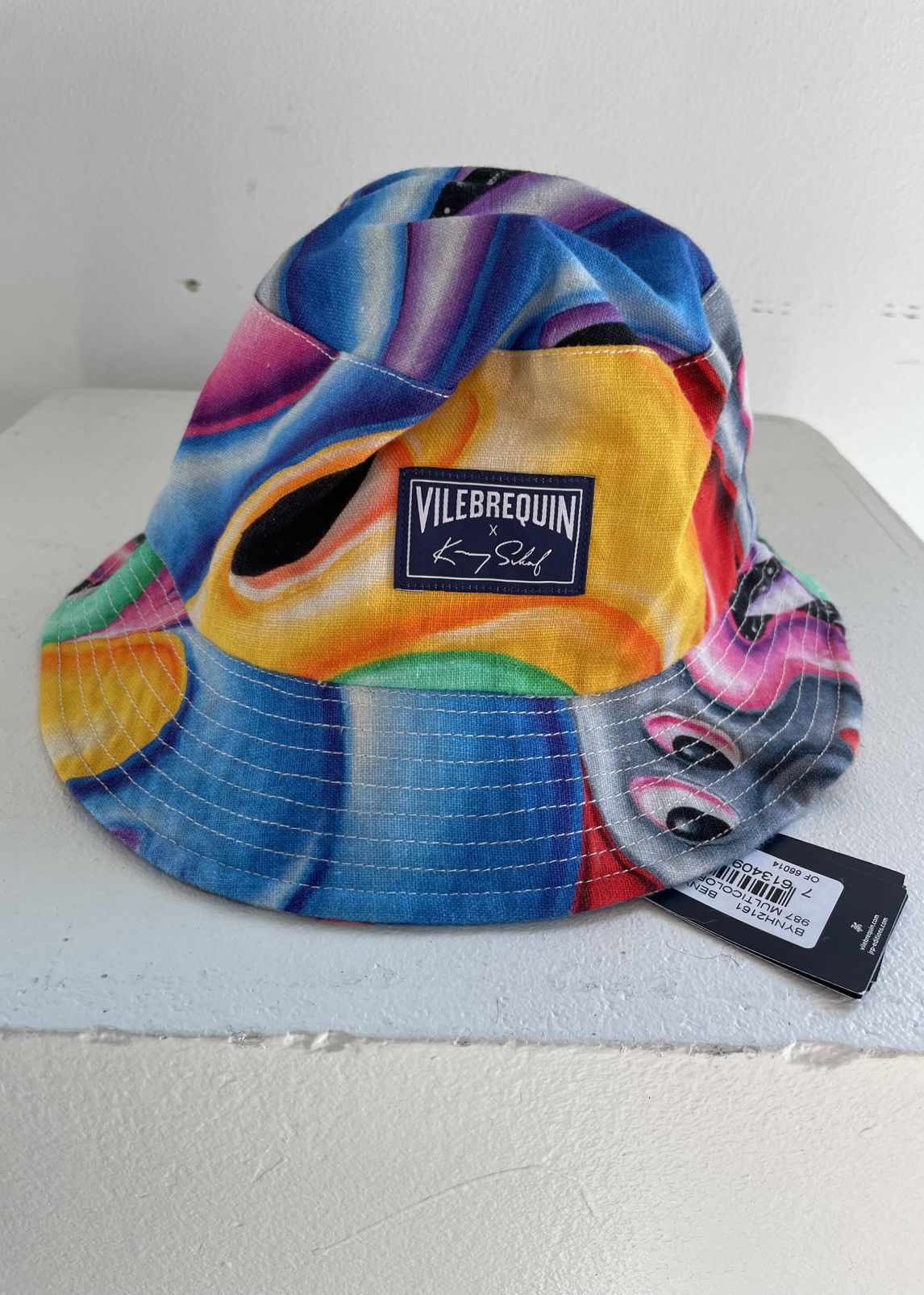 Vilebrequin VILEBREQUIN X Kenny Scharf Graphic Linen Bucket Hat Size ONE SIZE - 2 Thumbnail