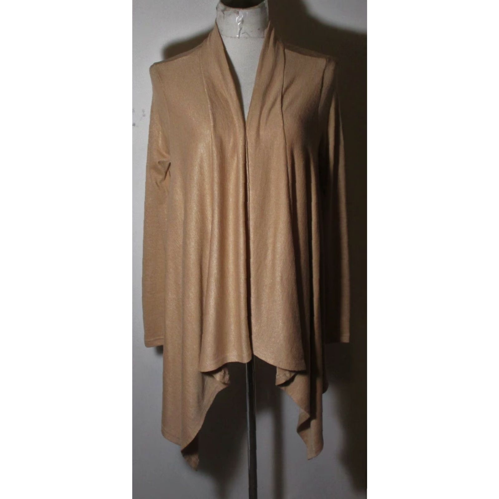 Banana Republic BANANA REPUBLIC Tan Thin Tunic Cardigan Wrap Sweater S Women Size S / US 4 / IT 40 - 2 Thumbnail