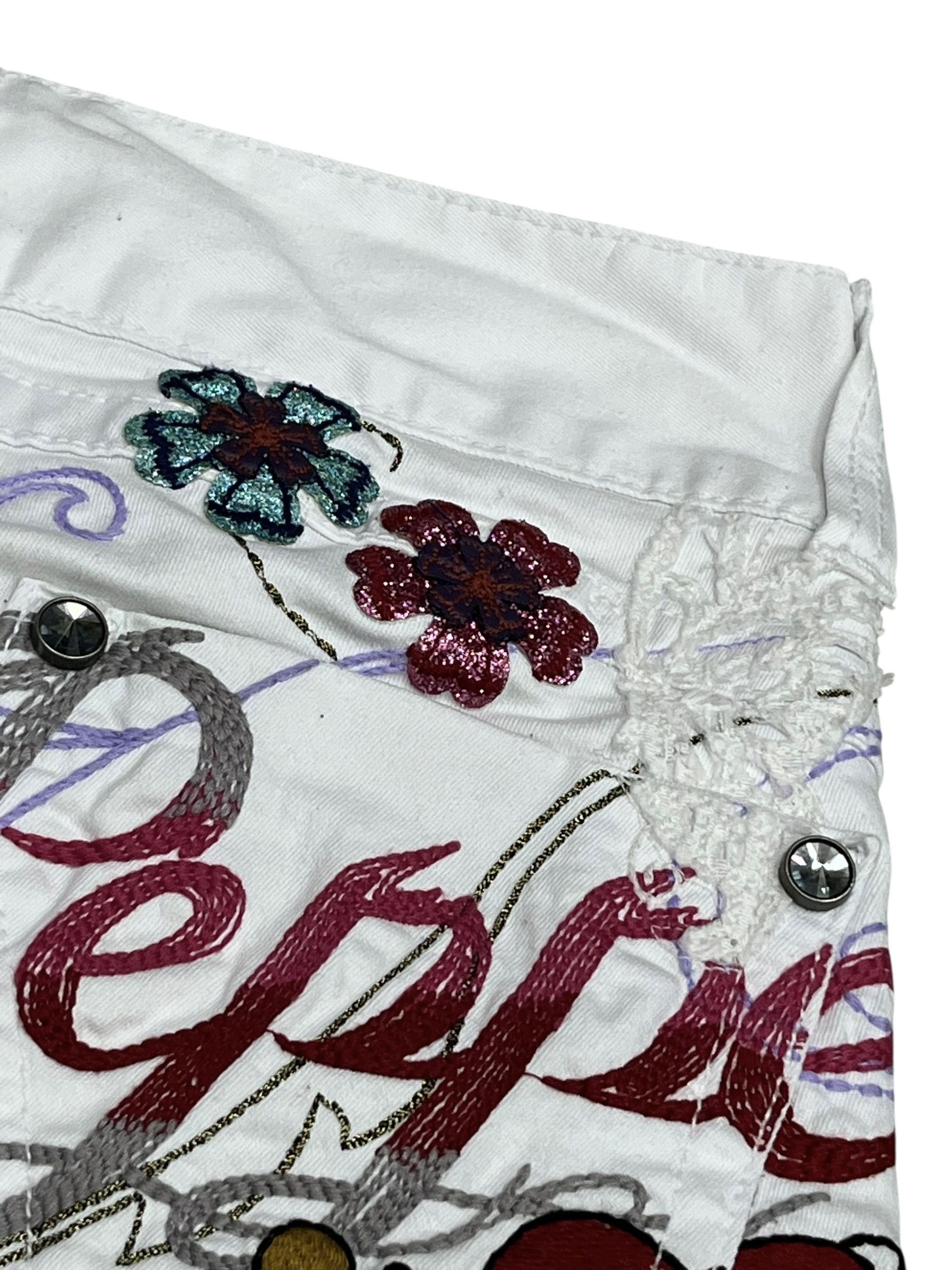 Ed Hardy 🔥RARE🔥Red Pepper x Ed Hardy Embroidered Skinny Petite 24” Size 24" / US 00 / IT 34 - 5 Thumbnail