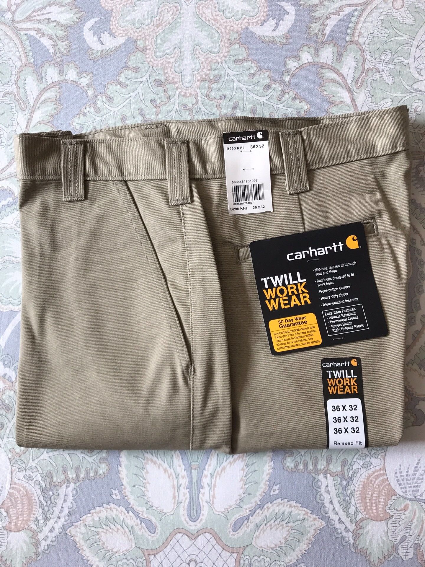 Carhartt Carhartt B290 KHI Work Pants Size US 36 / EU 52 - 1 Thumbnail