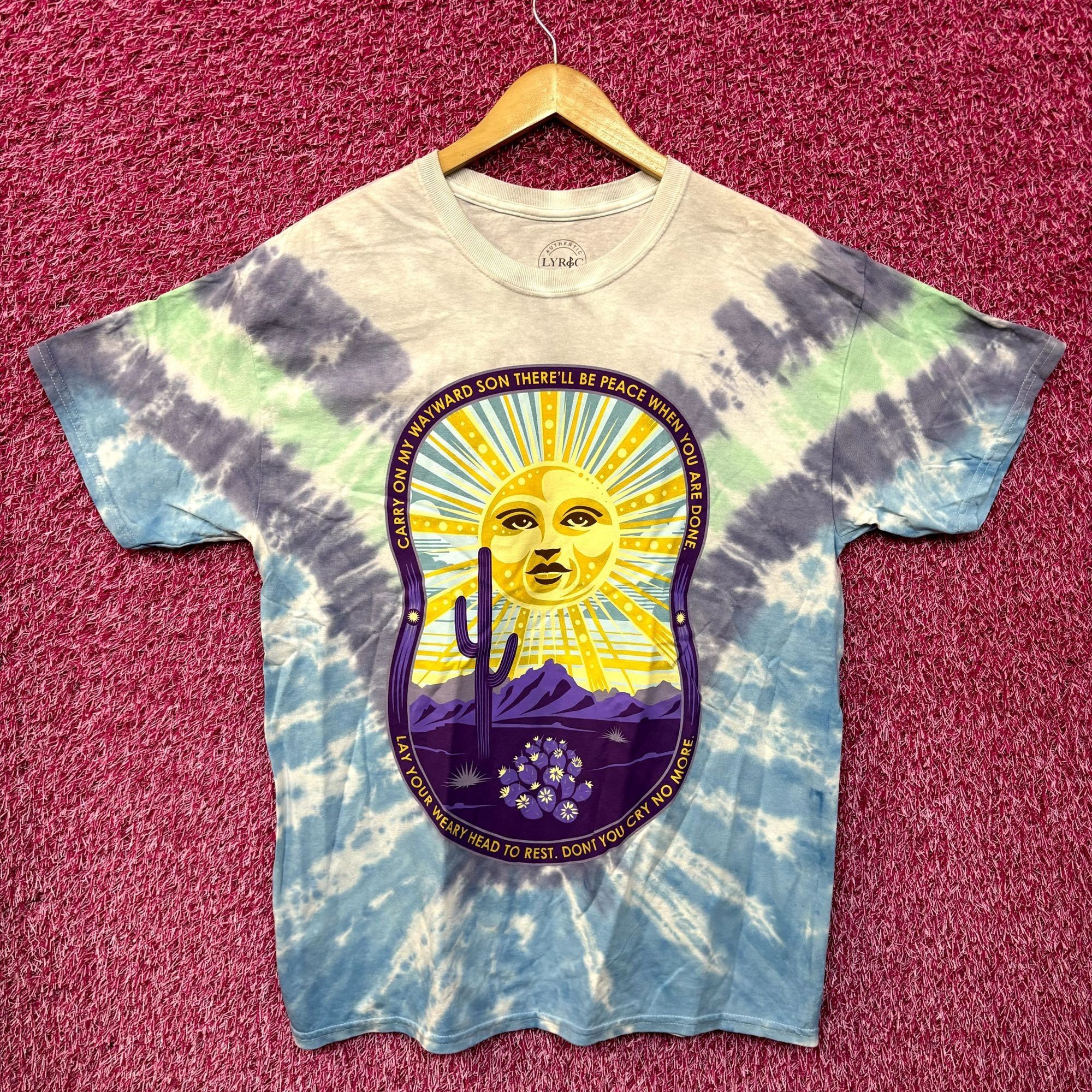 Band Tees Kansas Carry On Wayward Son Lyric Desert Rock Tie Dye L Size US L / EU 52-54 / 3 - 1 Thumbnail