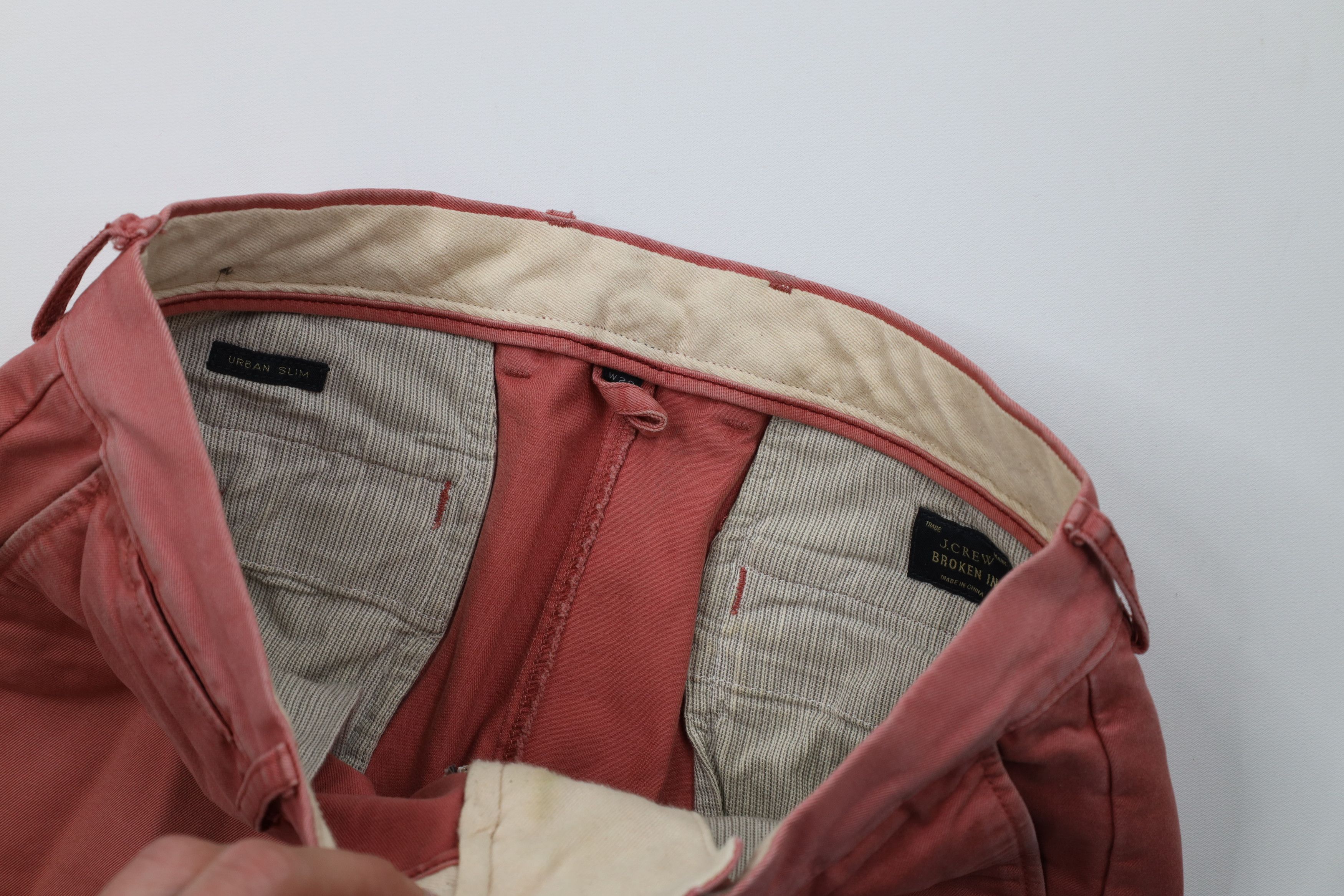 J.Crew J Crew Urban Slim Fit Stonewash Chino Pants Reddish Pink Size US 29 - 8 Thumbnail