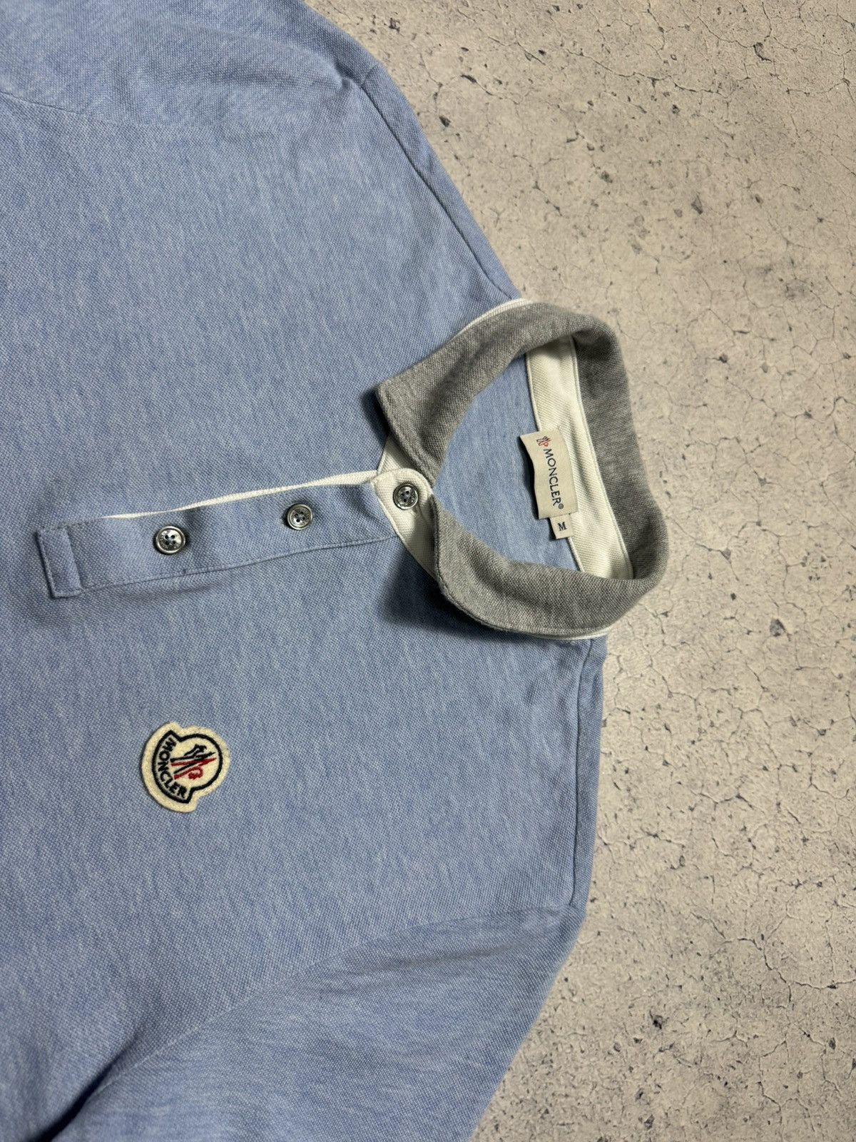 Moncler Moncler Vintage Luxury Polo T-shirt Y2K Size US S / EU 44-46 / 1 - 6 Thumbnail