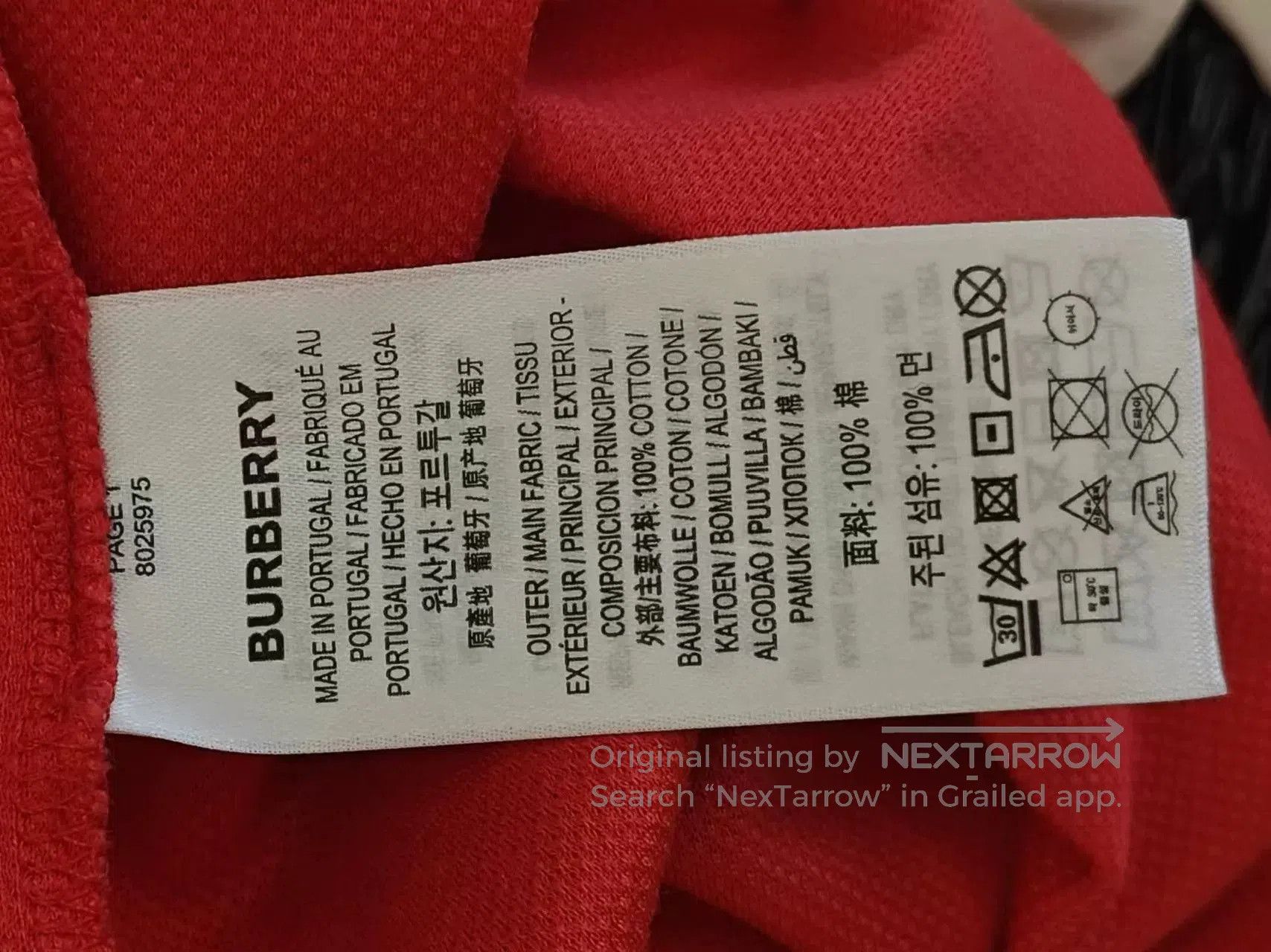 Burberry Burberry Red Polo Shirt Size 180. Size US M / EU 48-50 / 2 - 7 Thumbnail
