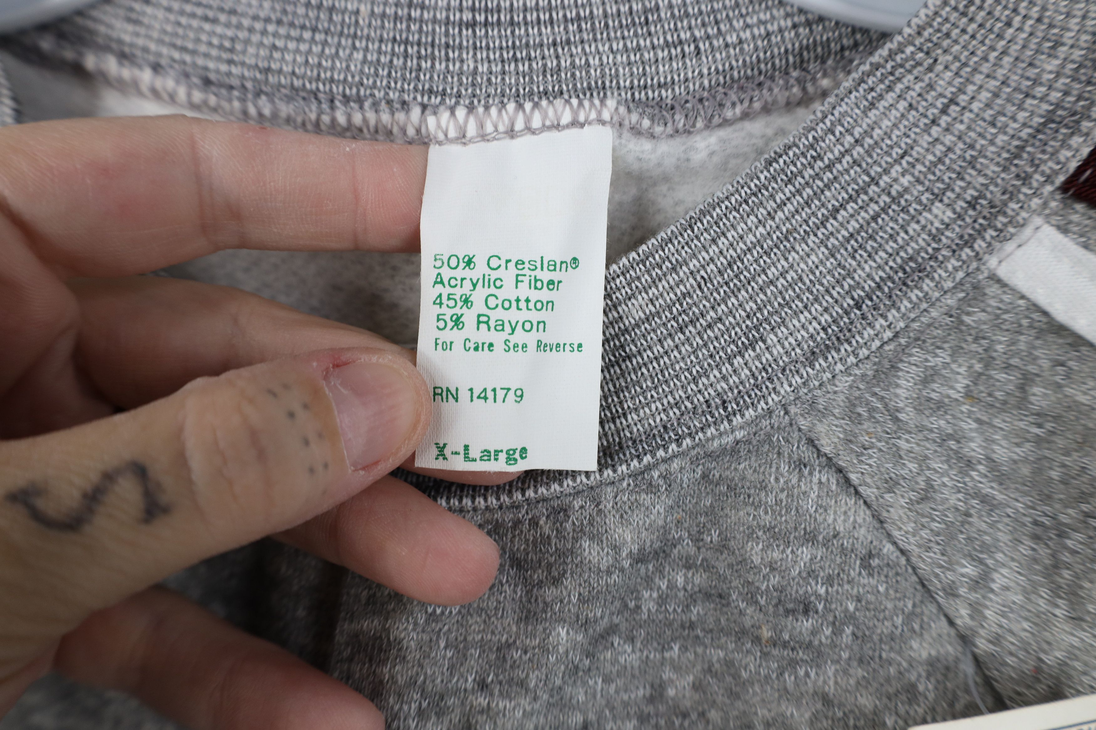 Vintage Deadstock Vintage 60s 70s Streetwear Triblend Sweatshirt USA Size US XL / EU 56 / 4 - 6 Thumbnail
