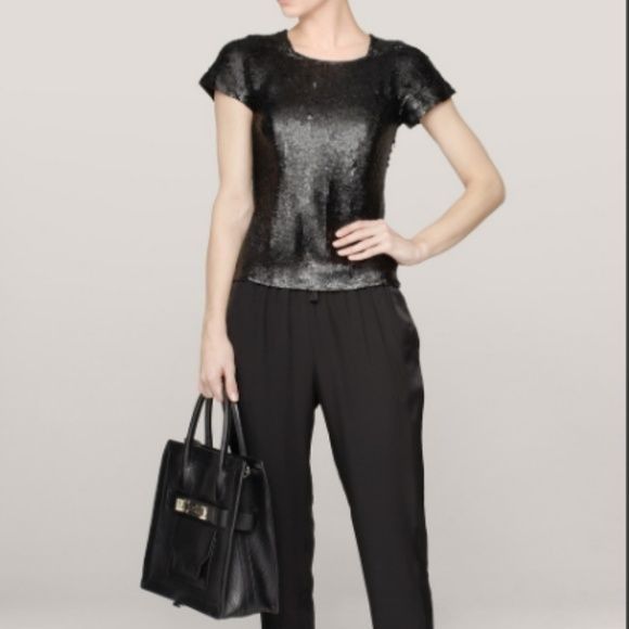 Other Theyskens' Theory Brax Sequin Top Blouse Evening Size S / US 4 / IT 40 - 1 Thumbnail