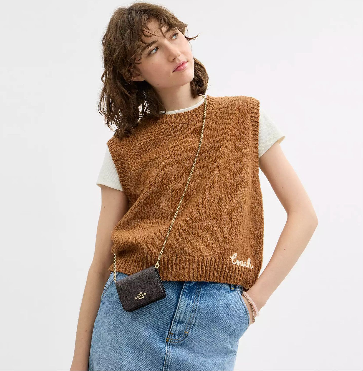 Coach Mini Wallet On A Chain In Signature Canvas CZ278 Size ONE SIZE - 3 Thumbnail