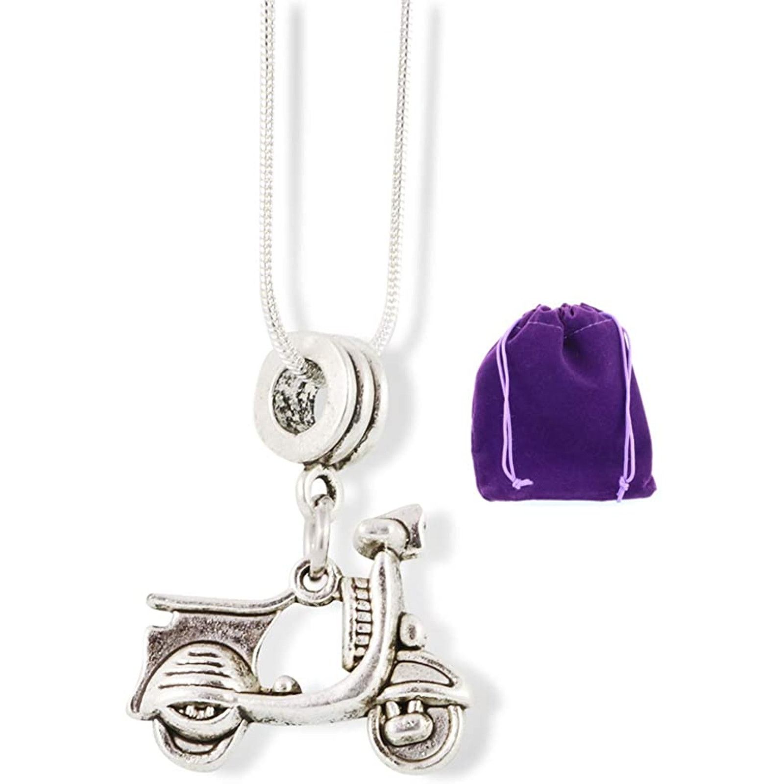 & Other Stories Scooter Necklace - Vespa Bike Charm Necklace Jewelry Size ONE SIZE - 1 Thumbnail