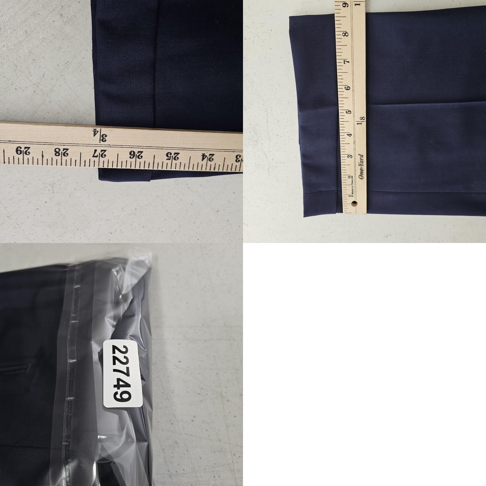 Tommy Hilfiger Tommy Hilfiger TH Flex Pants Mens 44x27 Navy Ryland Wool Stretch Dress Work Size US 44 / EU 60 - 9 Thumbnail