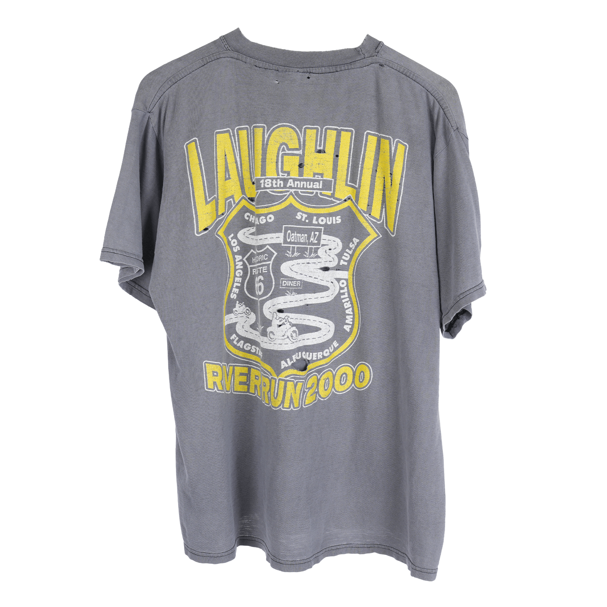 Vintage VINTAGE FADED LAUGHLIN RIVER RUN POKER TOUR TEE Size US L / EU 52-54 / 3 - 2 Thumbnail