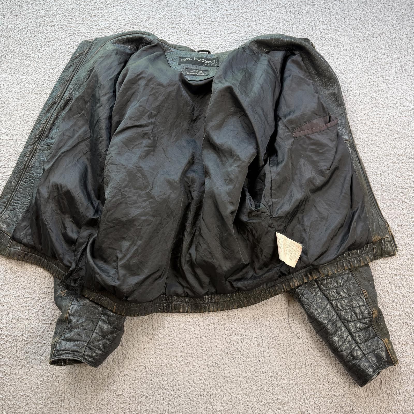 Marc Buchanan Vintage Pelle Pelle Marc Buchanan Leather Jacket Cropped Size US XL / EU 56 / 4 - 6 Thumbnail