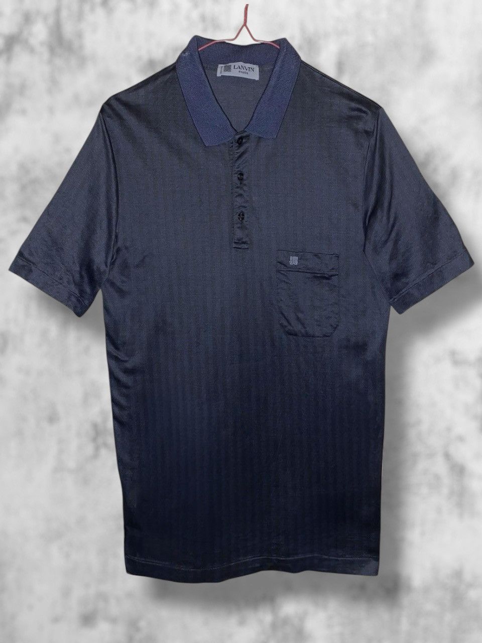 Lanvin × Vintage Vintage 80s Lanvin Paris Ethnic Stripe Polo Shirt Size US M / EU 48-50 / 2 - 1 Thumbnail