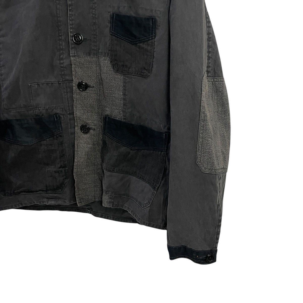 Japanese Brand Vintge Canton Overall Patchwork Workwear Jacket Size US S / EU 44-46 / 1 - 2 Thumbnail